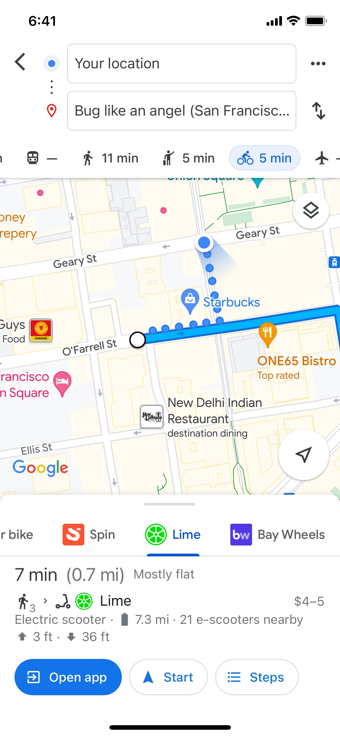 Google Maps iOS screen 29