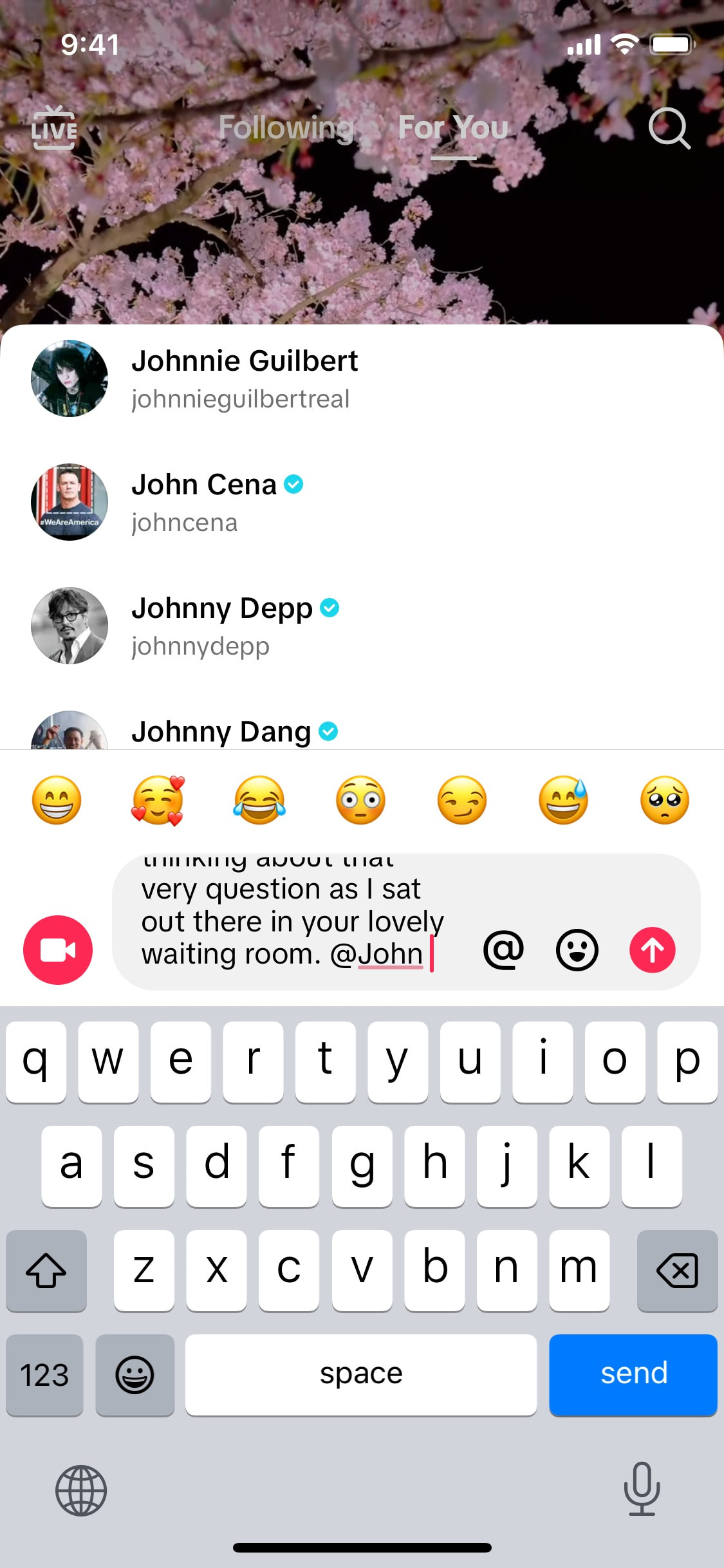 TikTok iOS screen 233