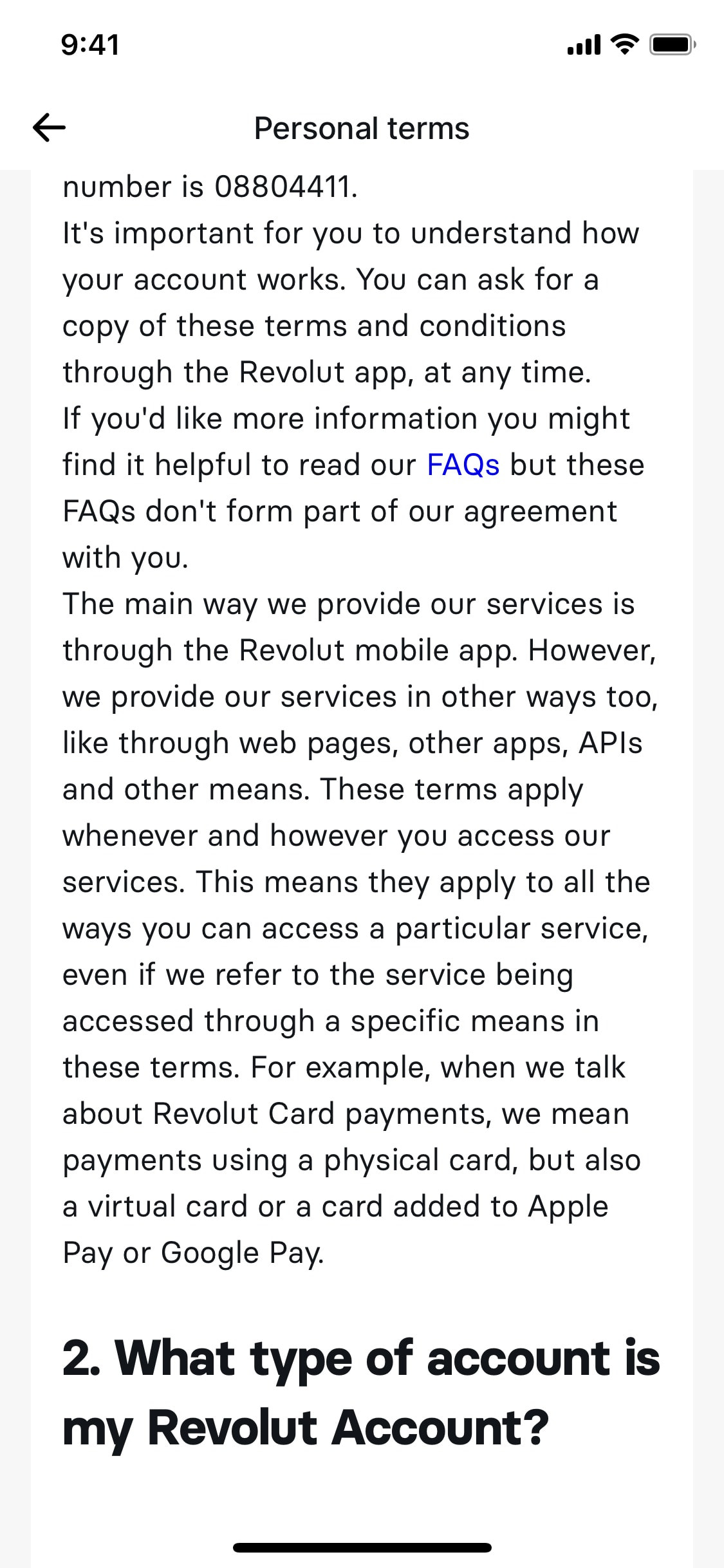 Revolut iOS screen 210