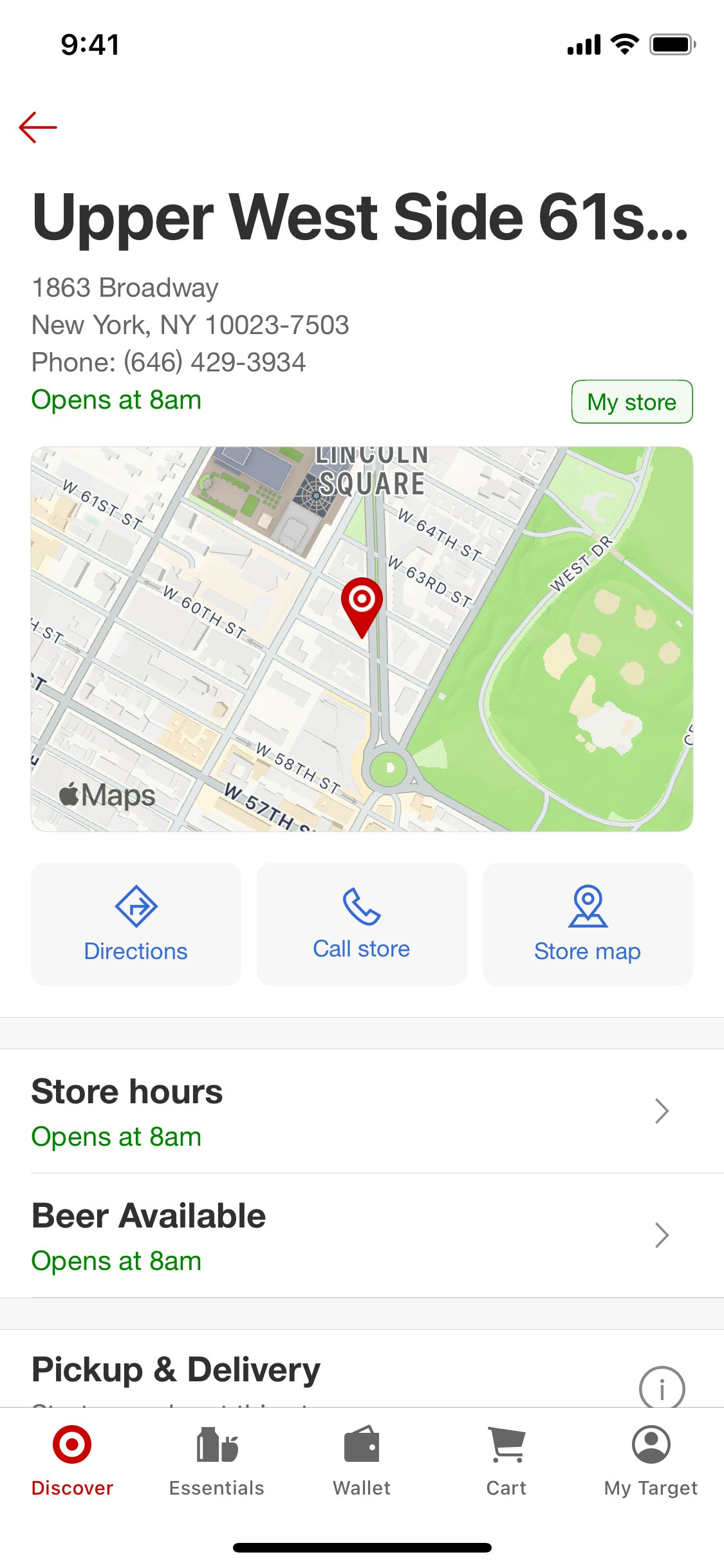 Target iOS screen 132