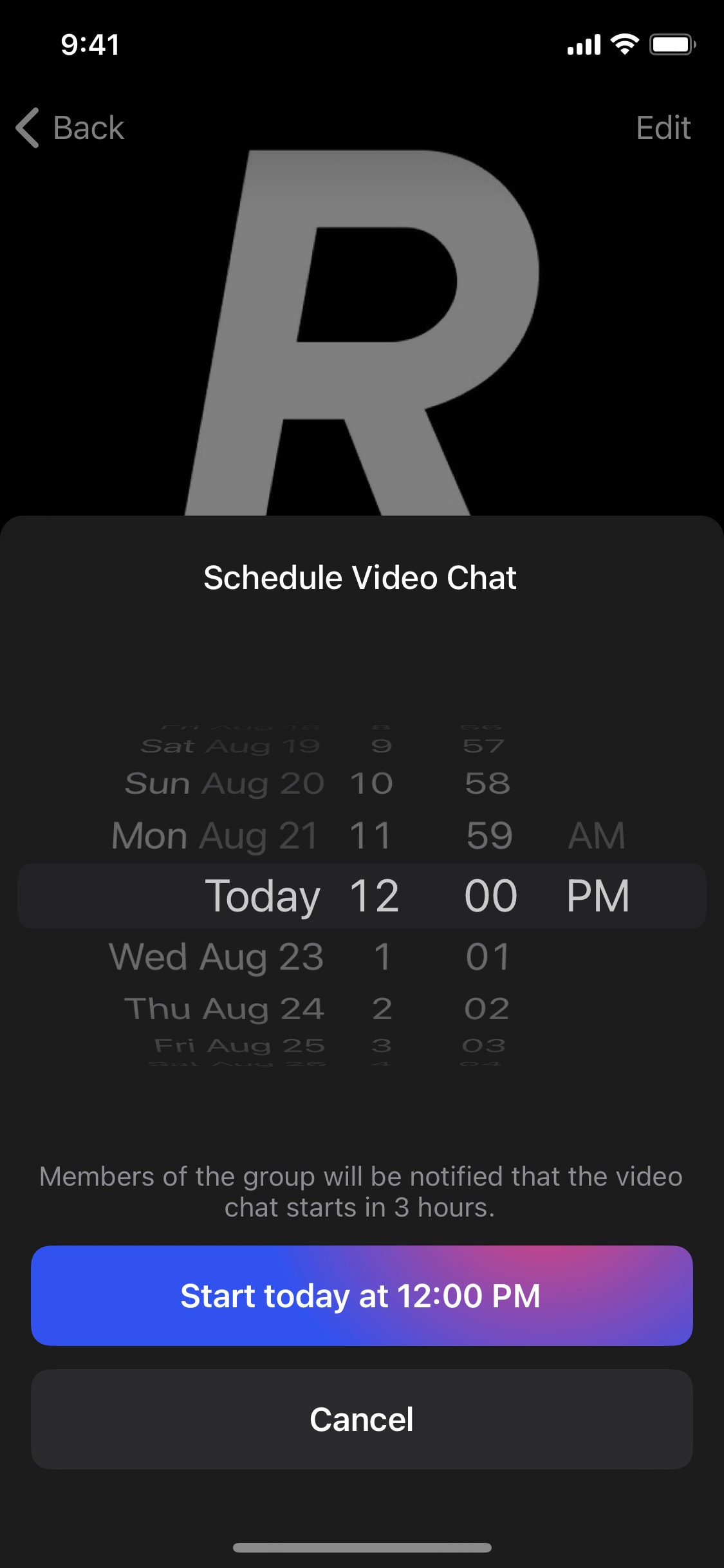 Telegram iOS screen 702