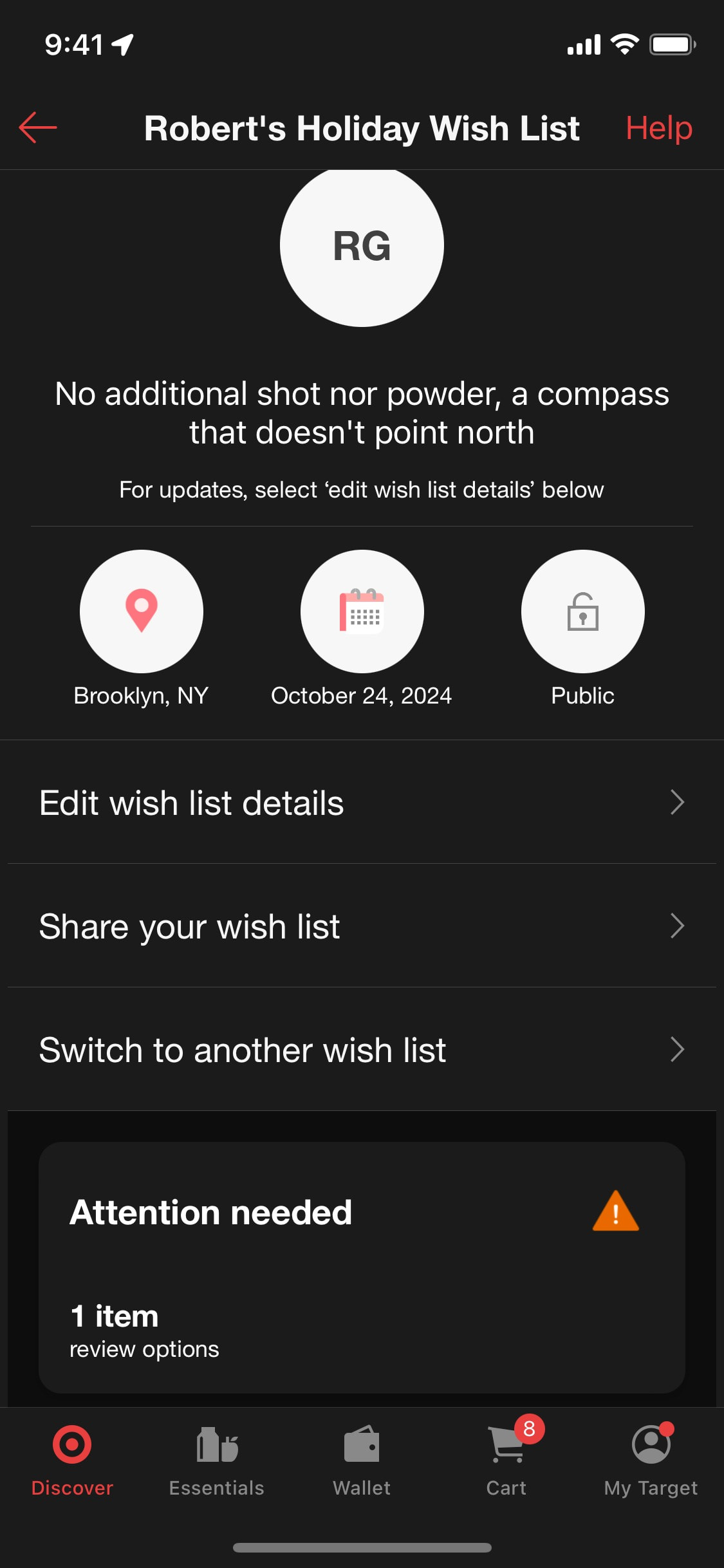 Target iOS screen 225