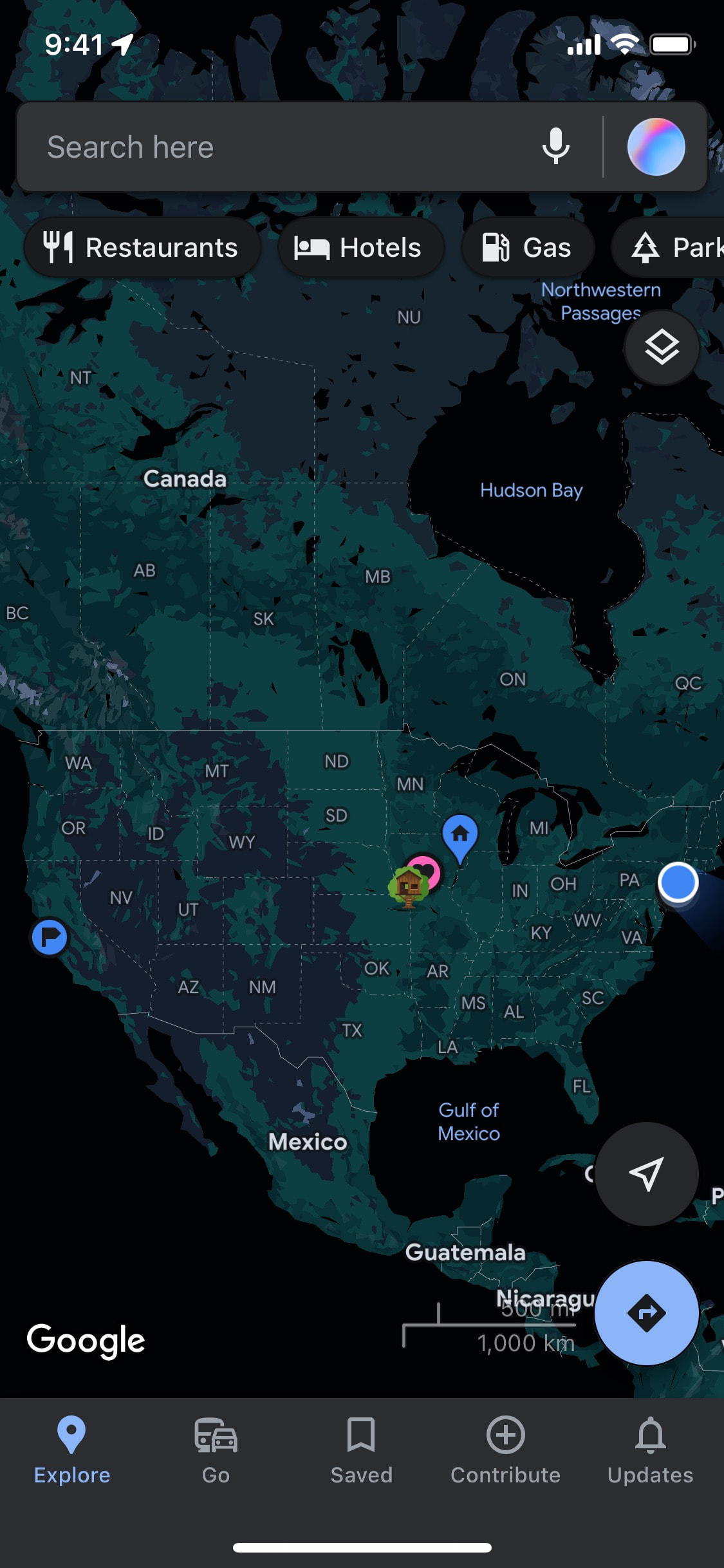 Google Maps iOS screen 639