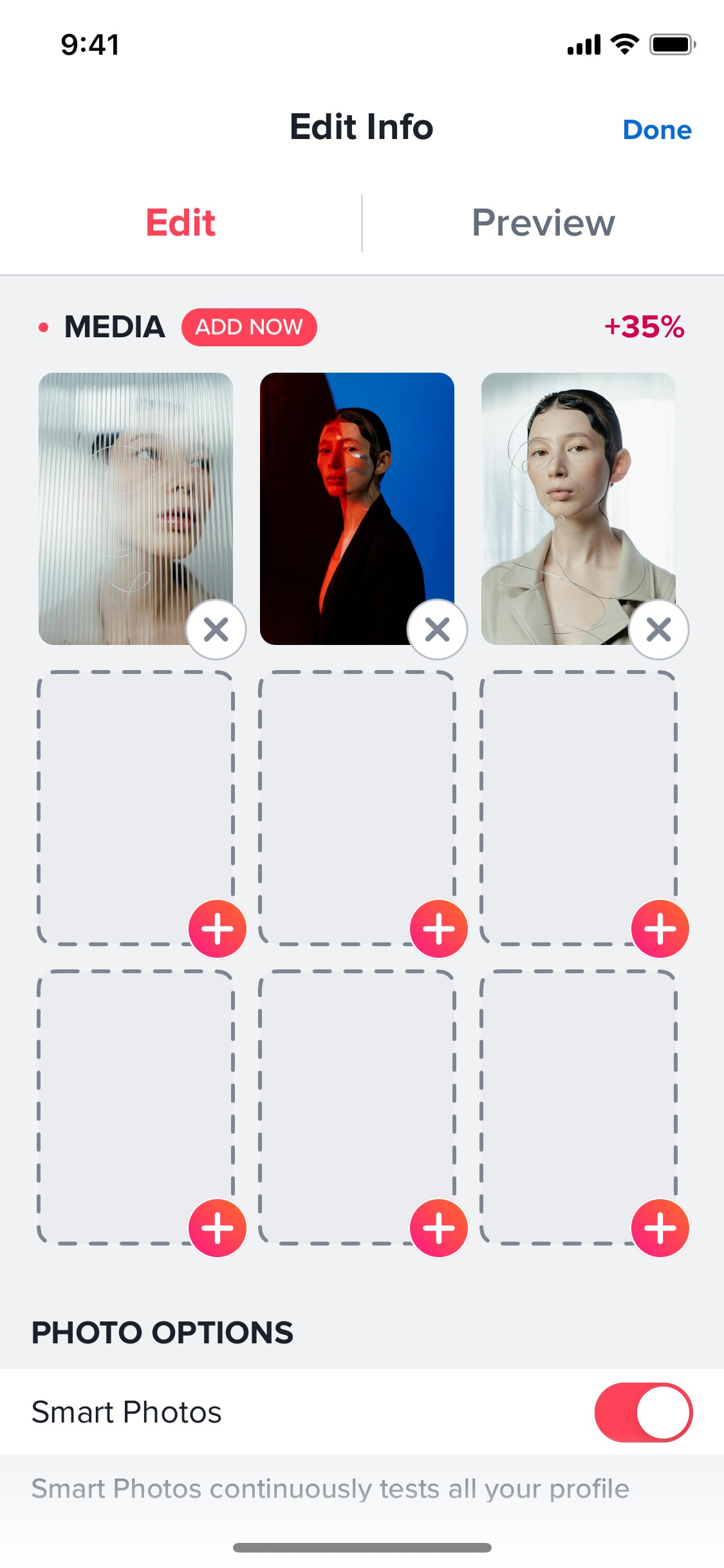 Tinder iOS screen 131