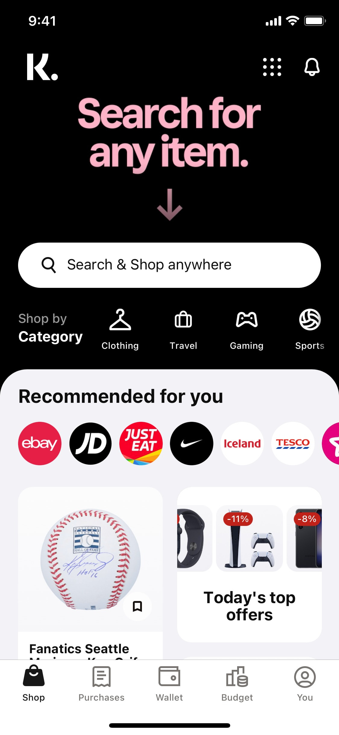 Klarna iOS screen 374