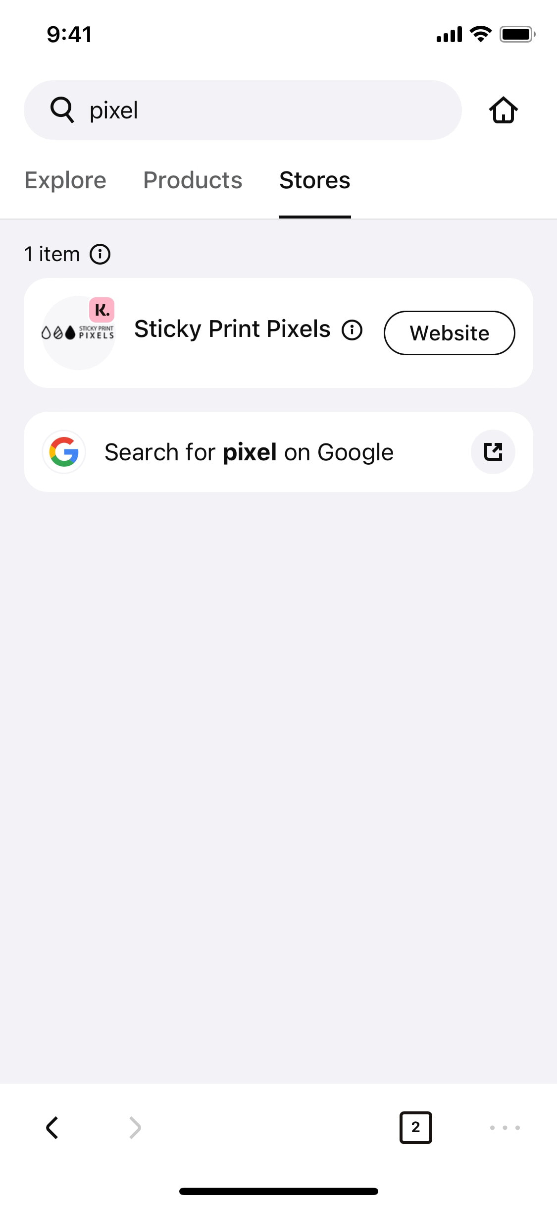 Klarna iOS screen 571