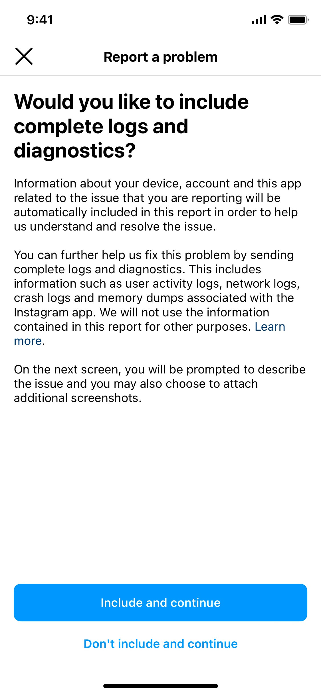 Instagram iOS screen 230