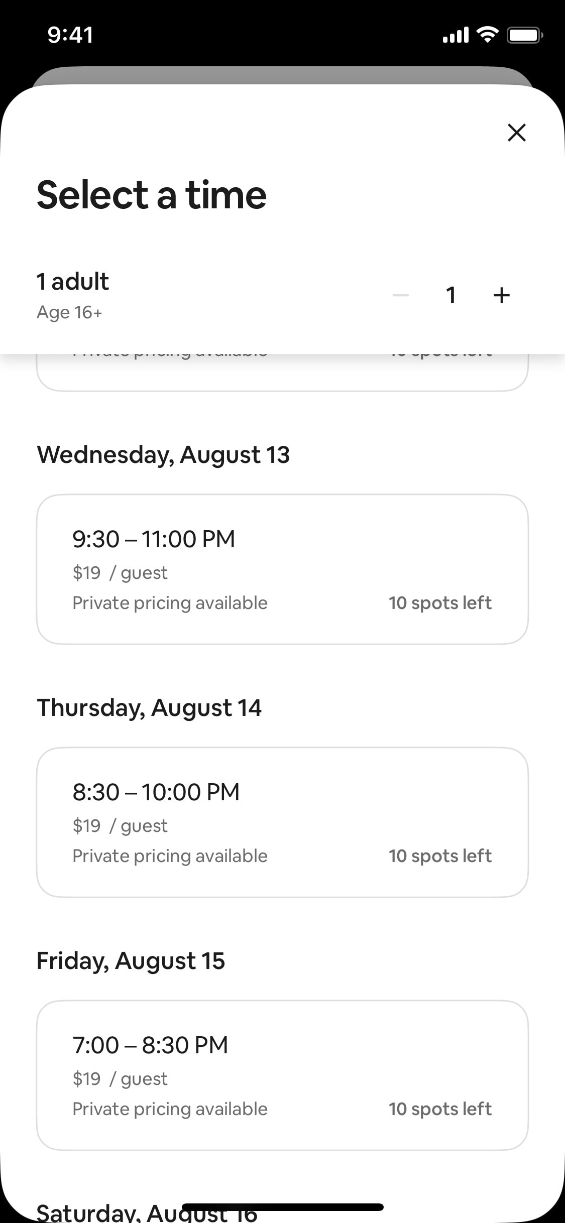 Airbnb iOS screen 100