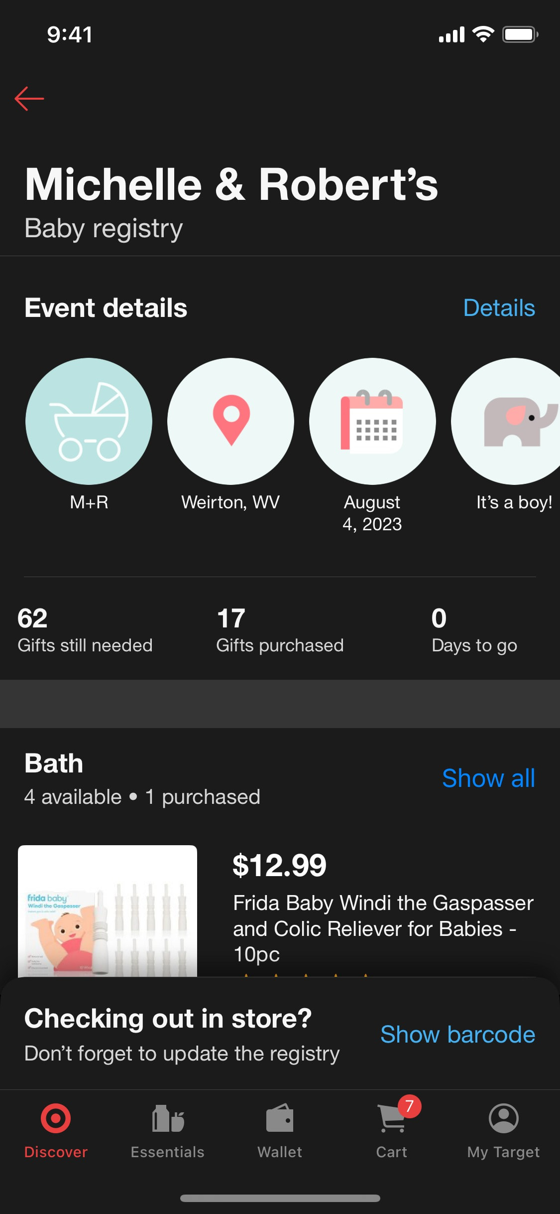 Target iOS screen 261