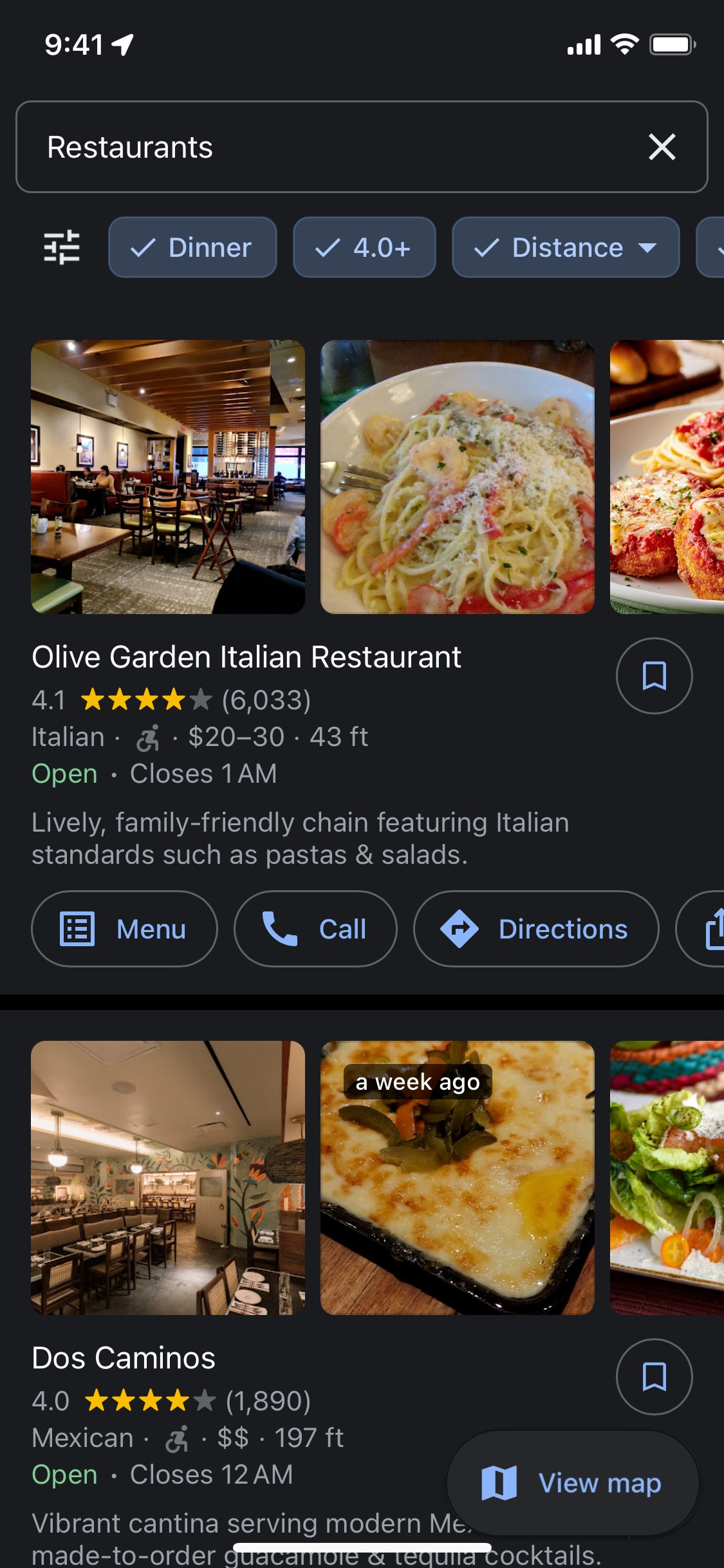 Google Maps iOS screen 405