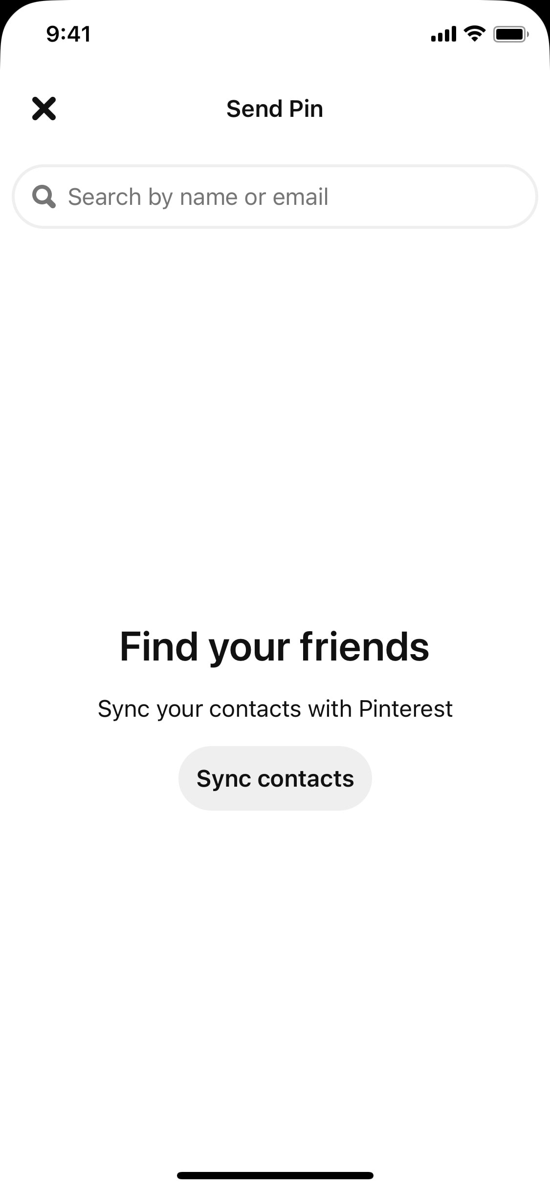 Pinterest iOS screen 422