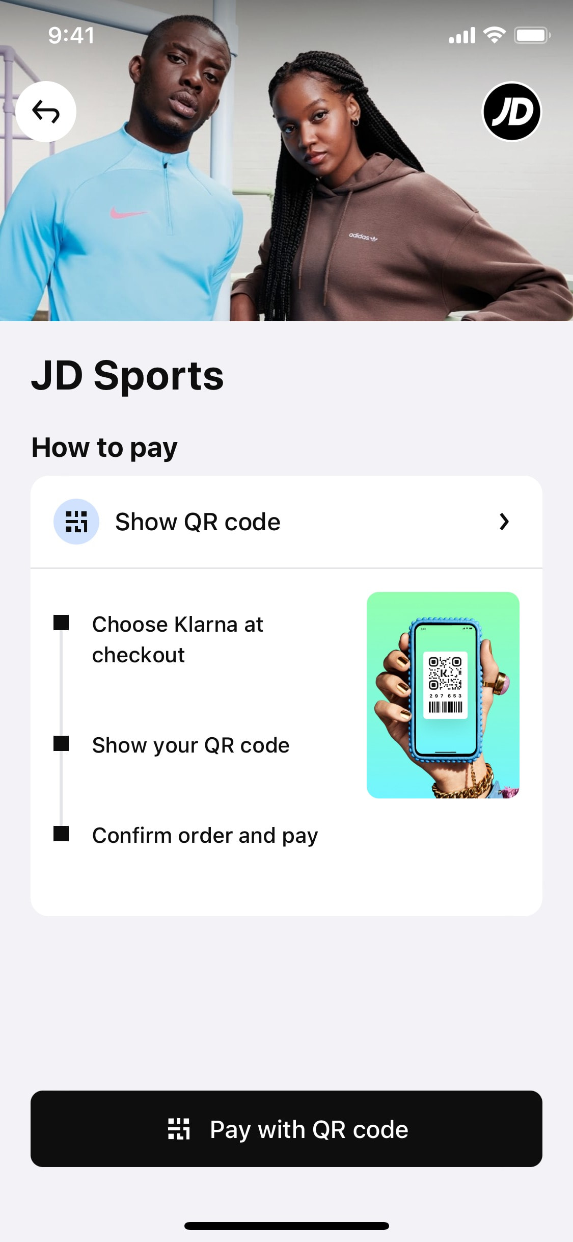 Klarna iOS screen 419