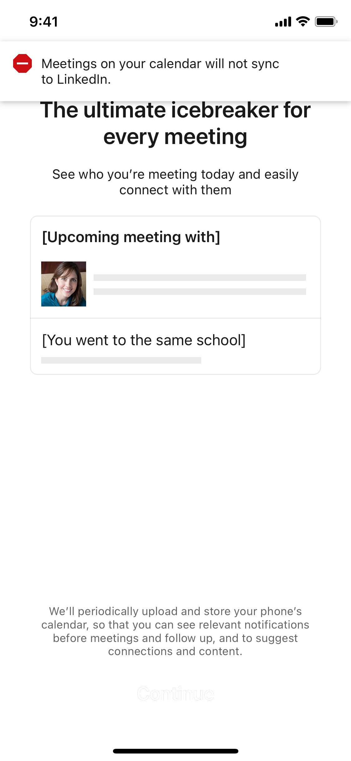 LinkedIn iOS screen 268