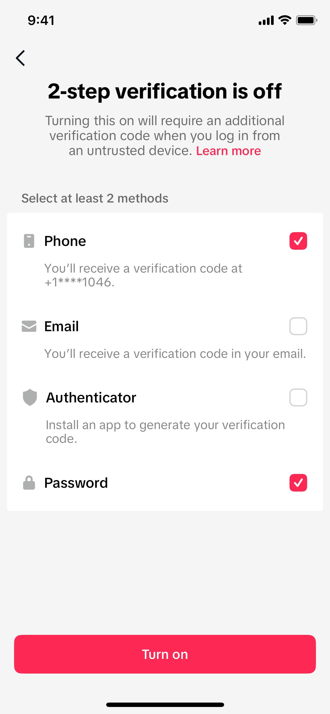 TikTok iOS screen 209