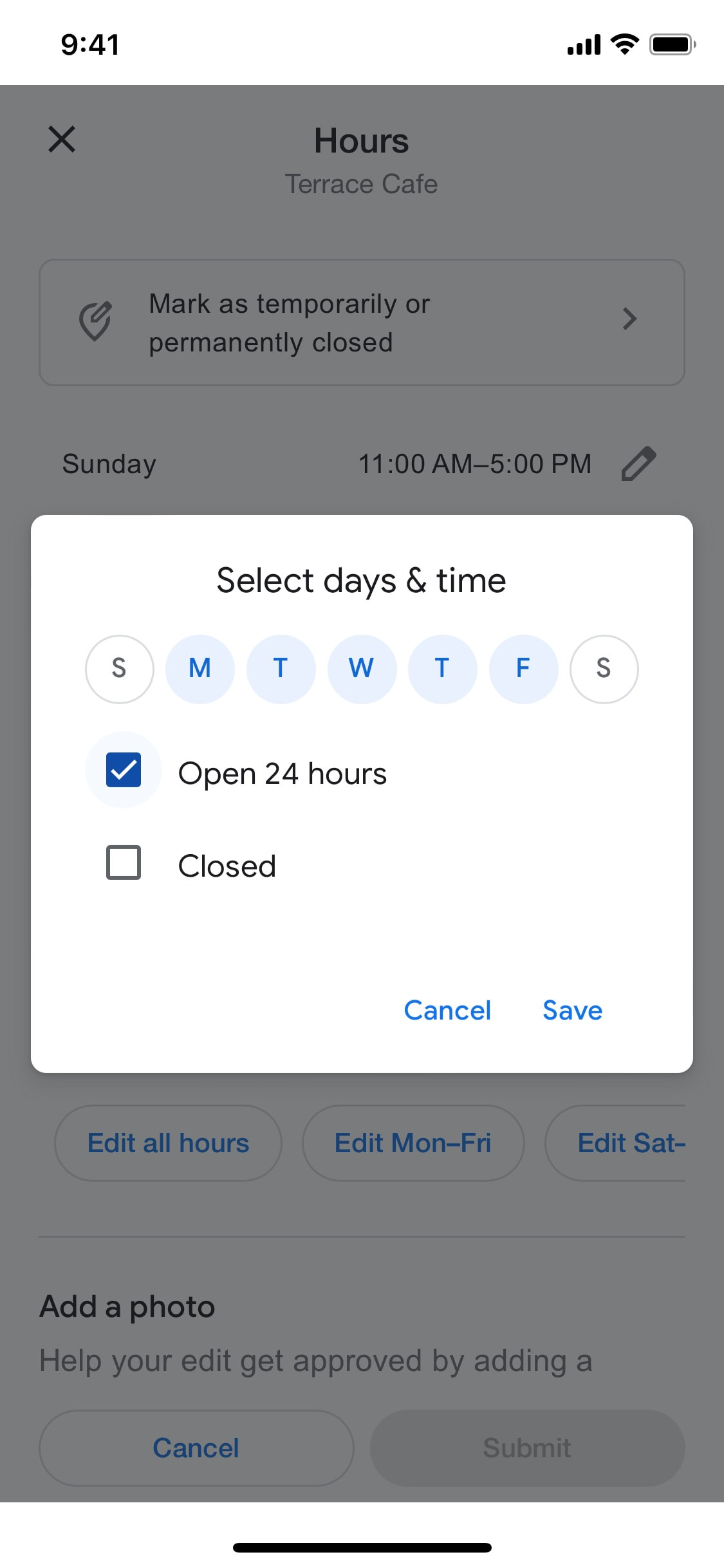 Google Maps iOS screen 336