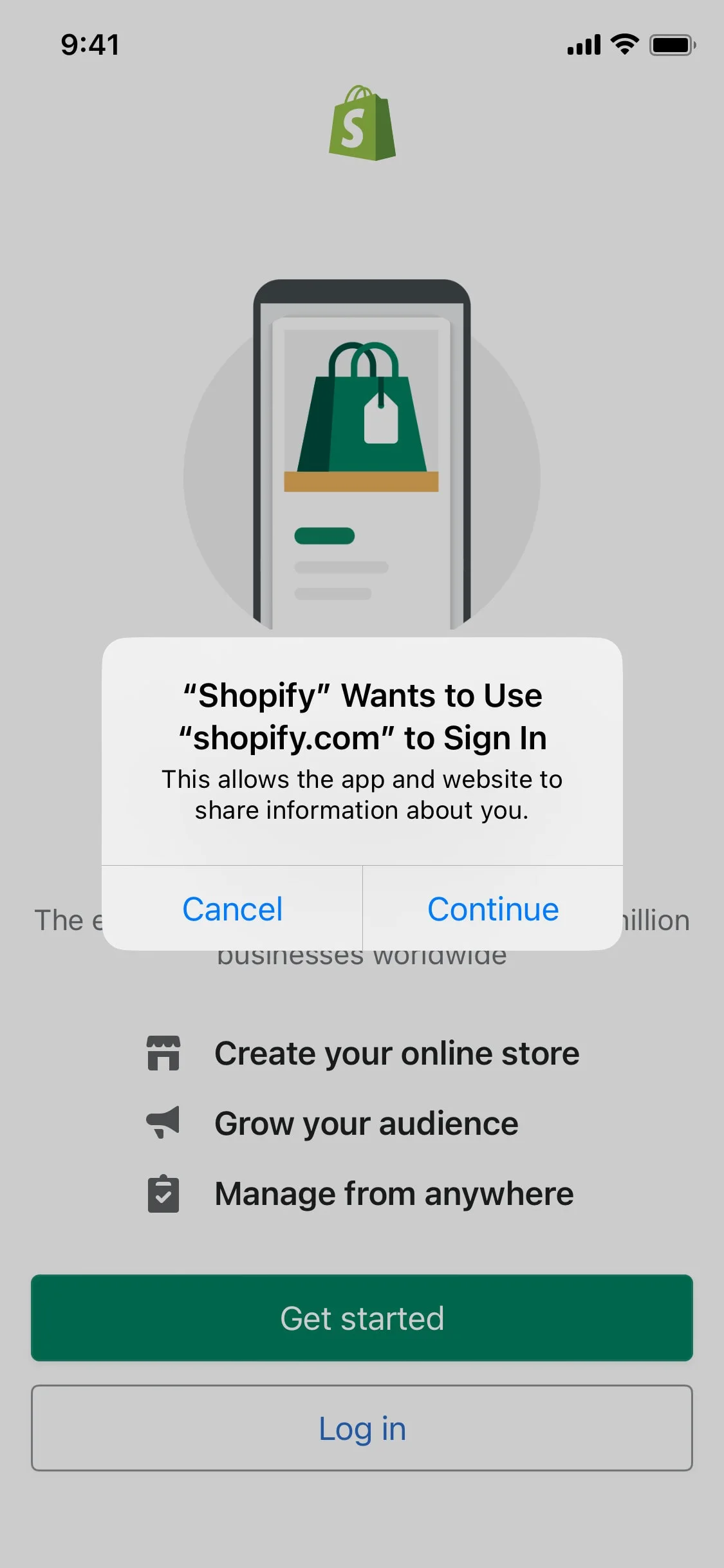 Shopify iOS screen 4