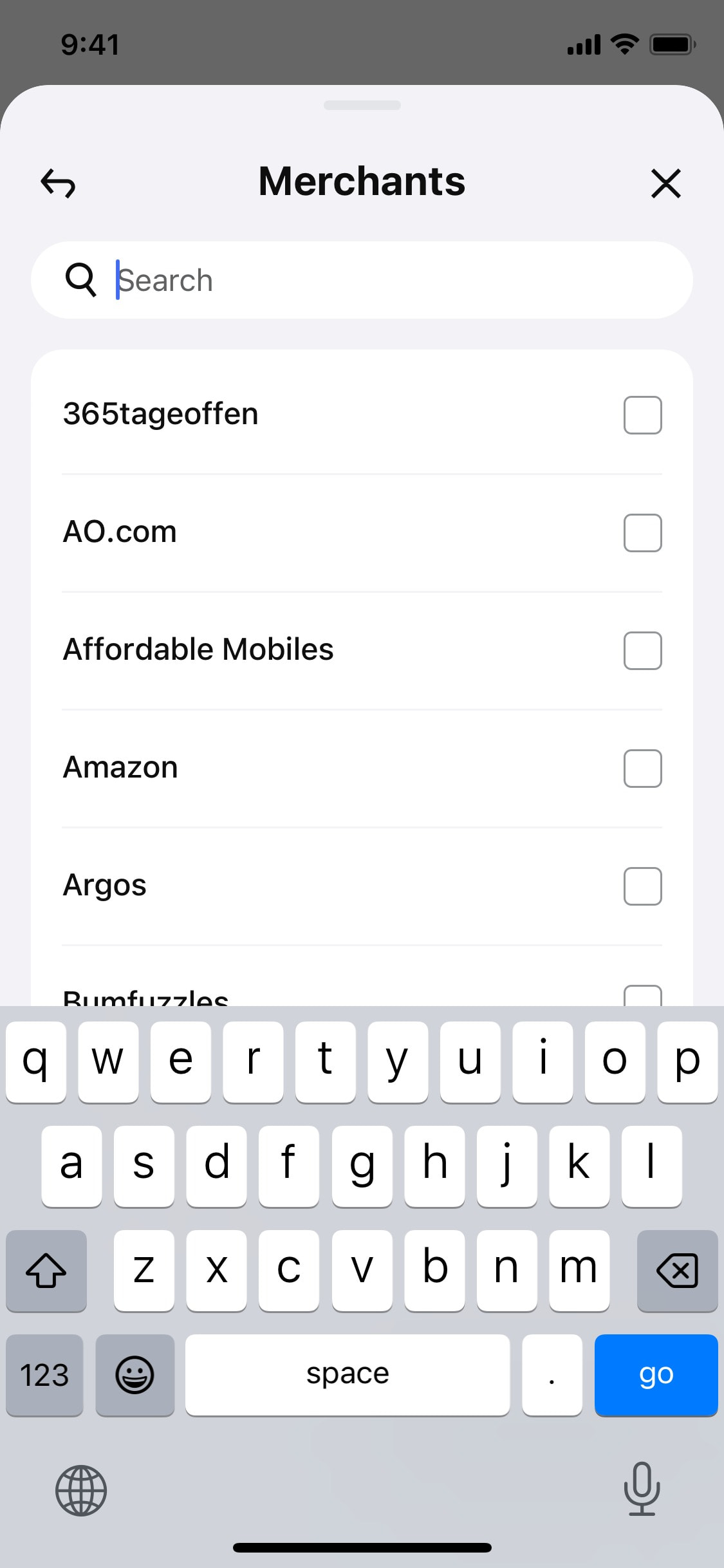 Klarna iOS screen 370