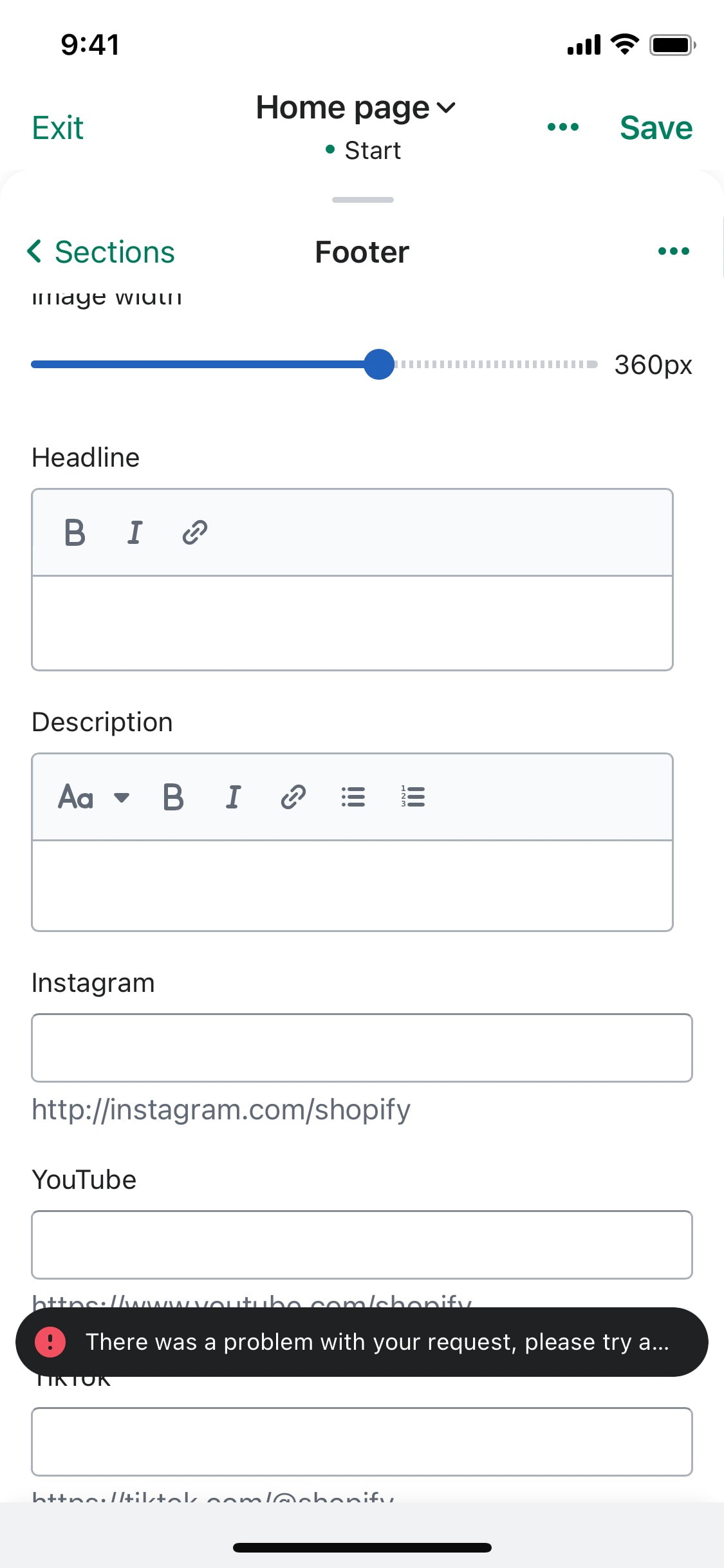 Shopify iOS screen 563