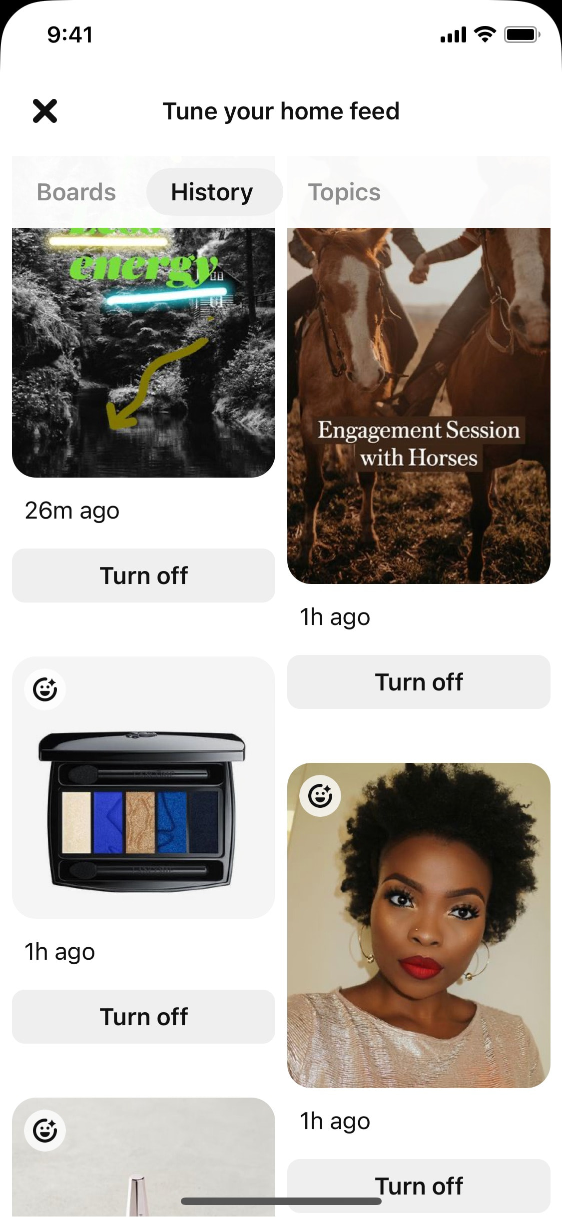 Pinterest iOS screen 327