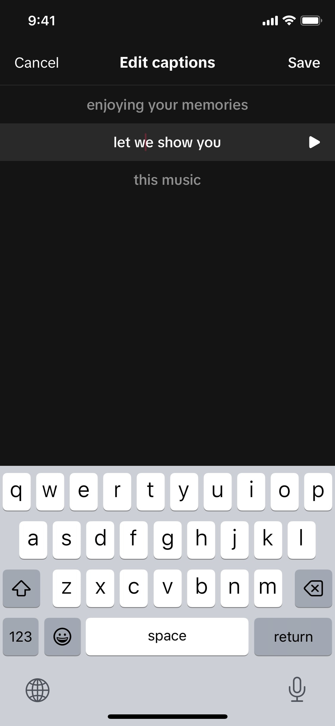 TikTok iOS screen 257