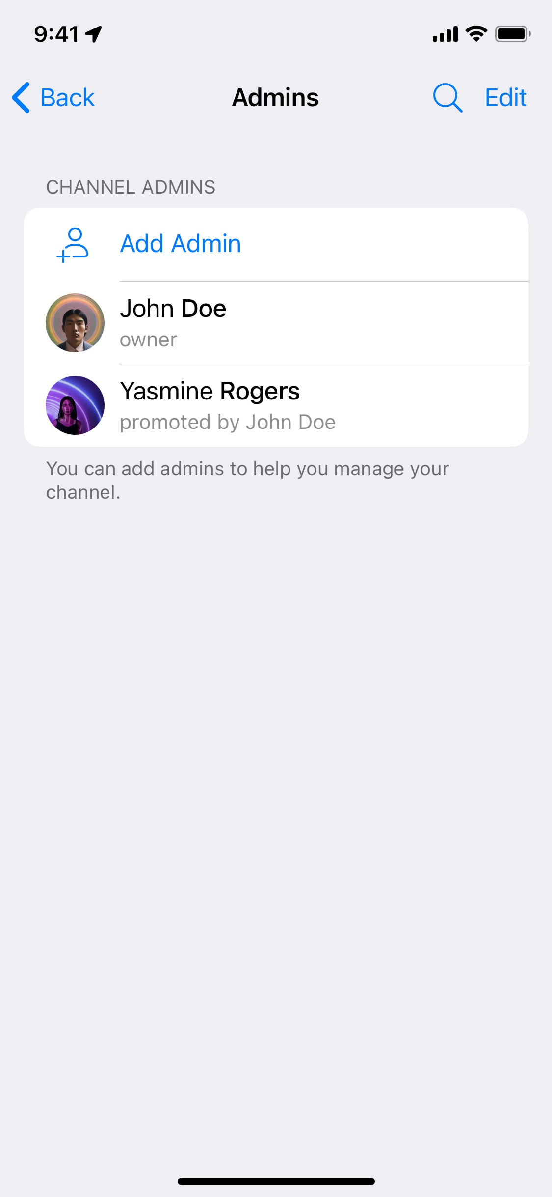 Telegram iOS screen 13