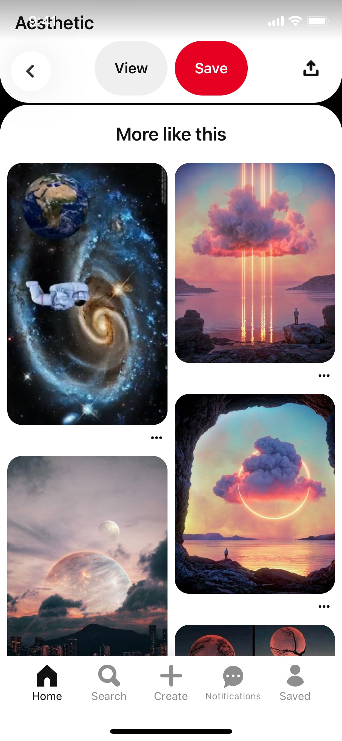 Pinterest iOS screen 436