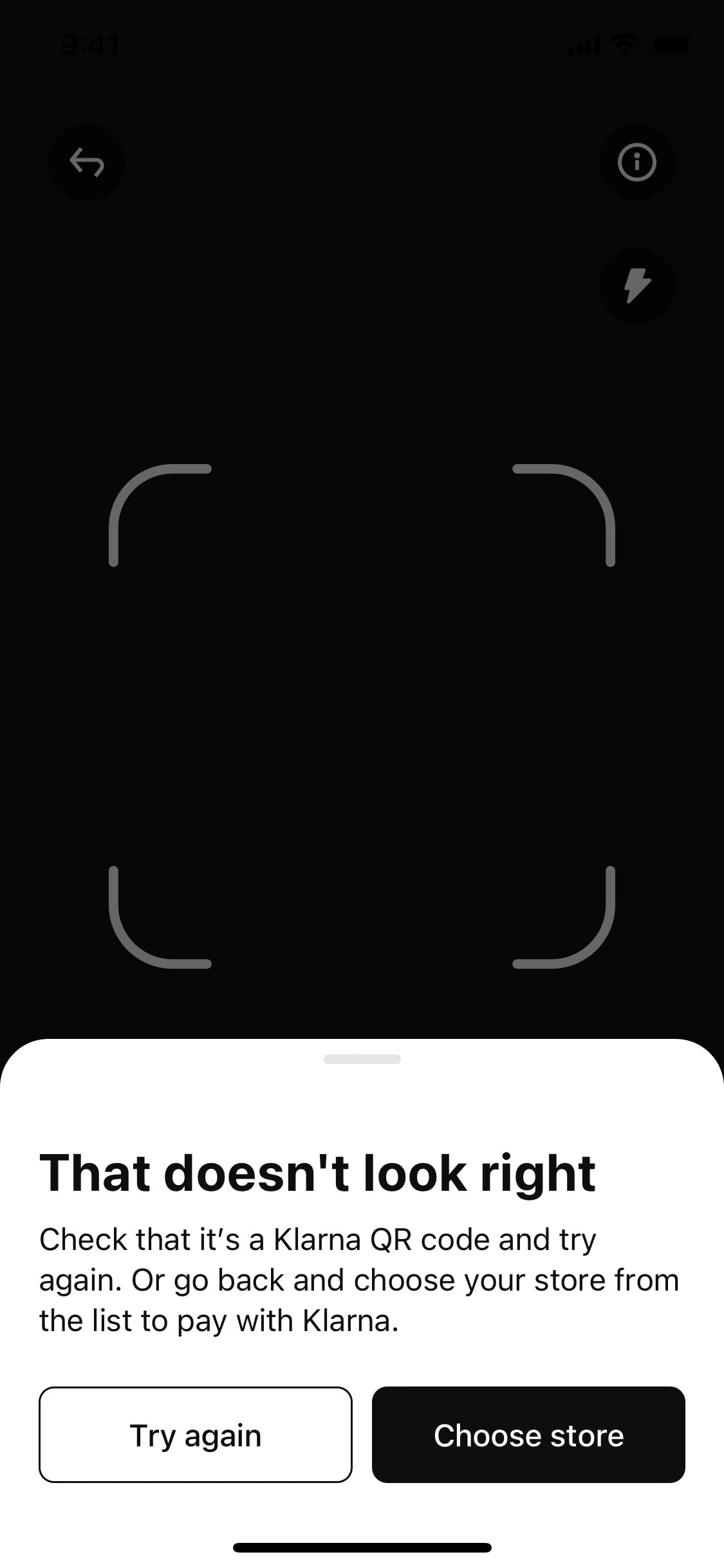 Klarna iOS screen 63