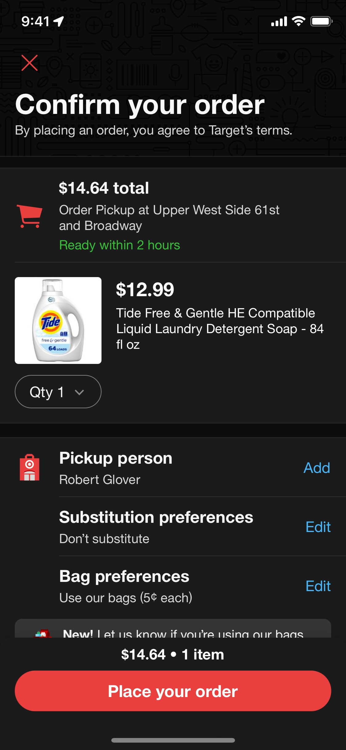 Target iOS screen 93