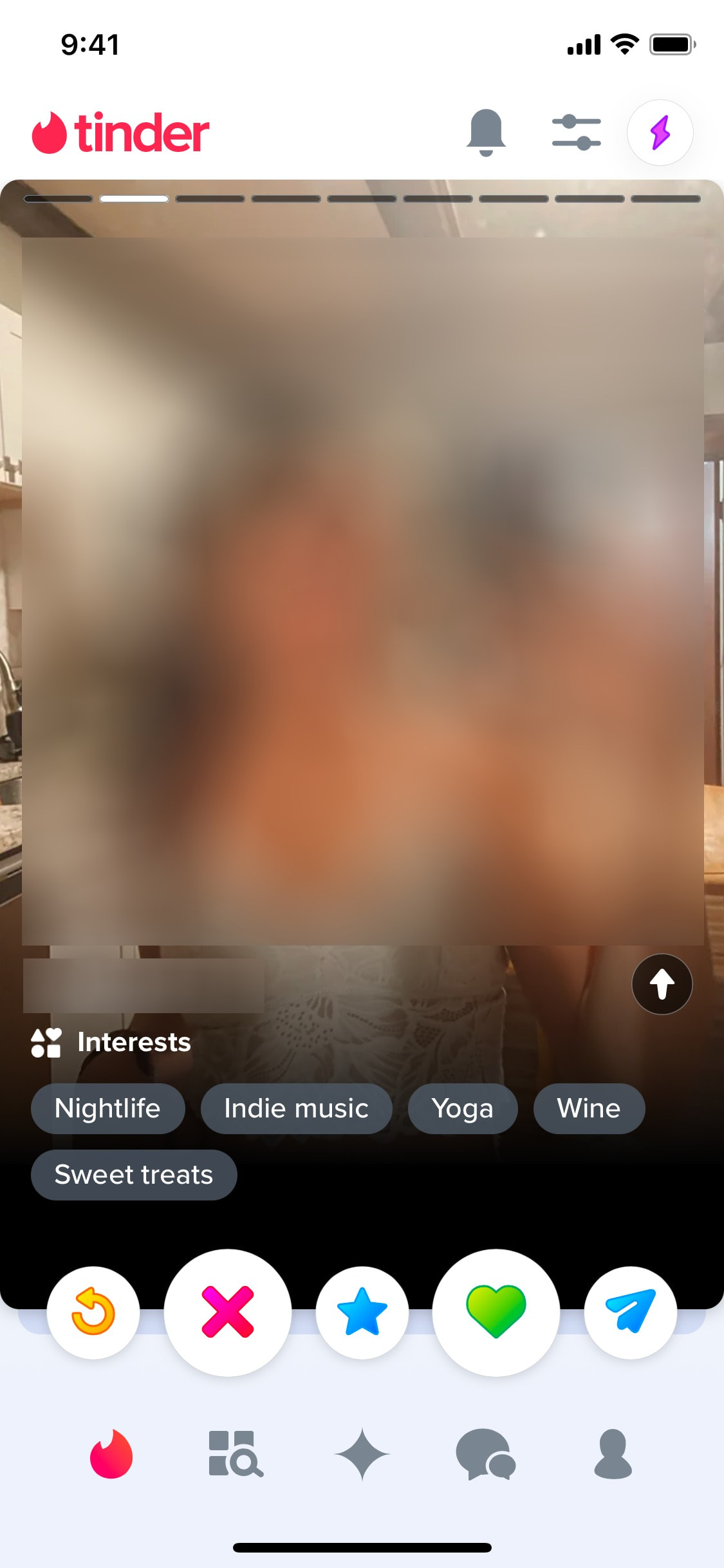 Tinder iOS screen 135