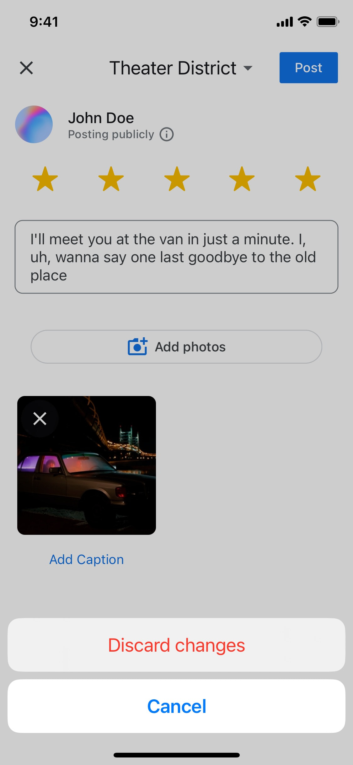 Google Maps iOS screen 213