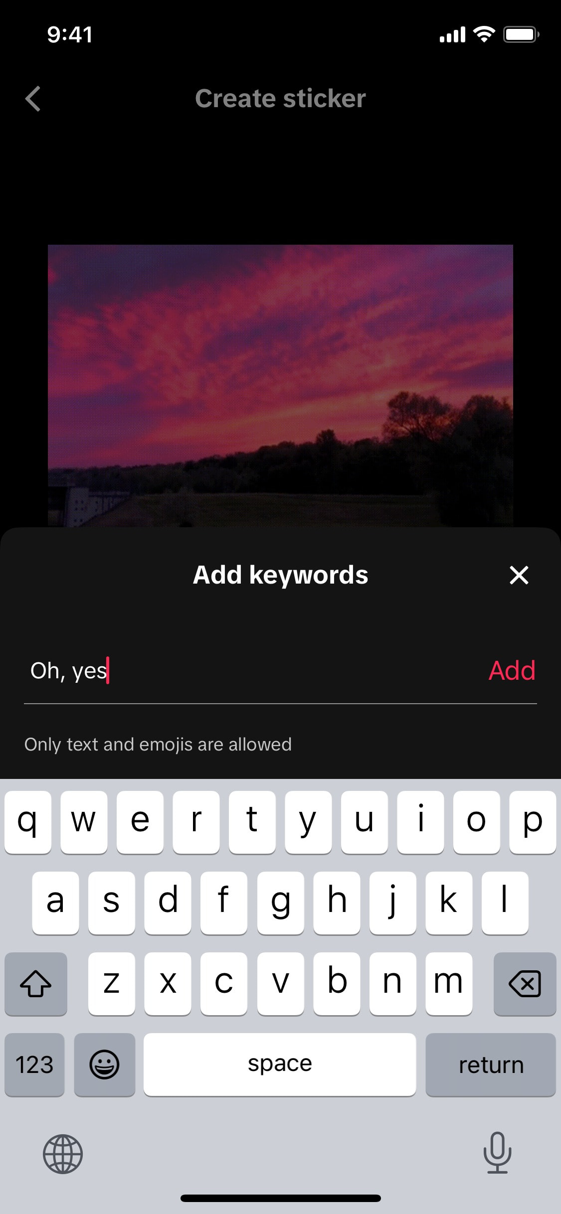 TikTok iOS screen 776