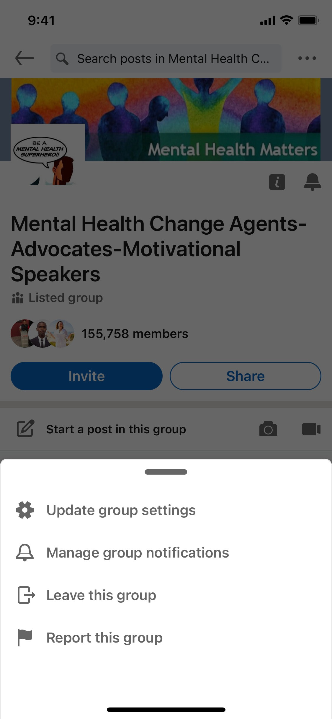 LinkedIn iOS screen 231