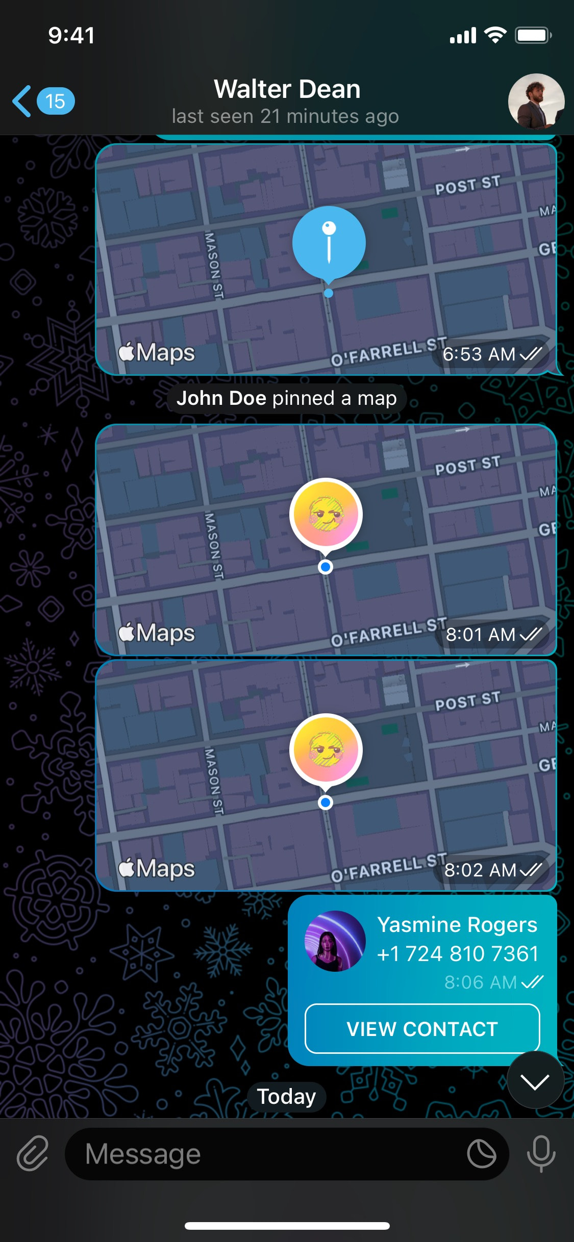 Telegram iOS screen 50