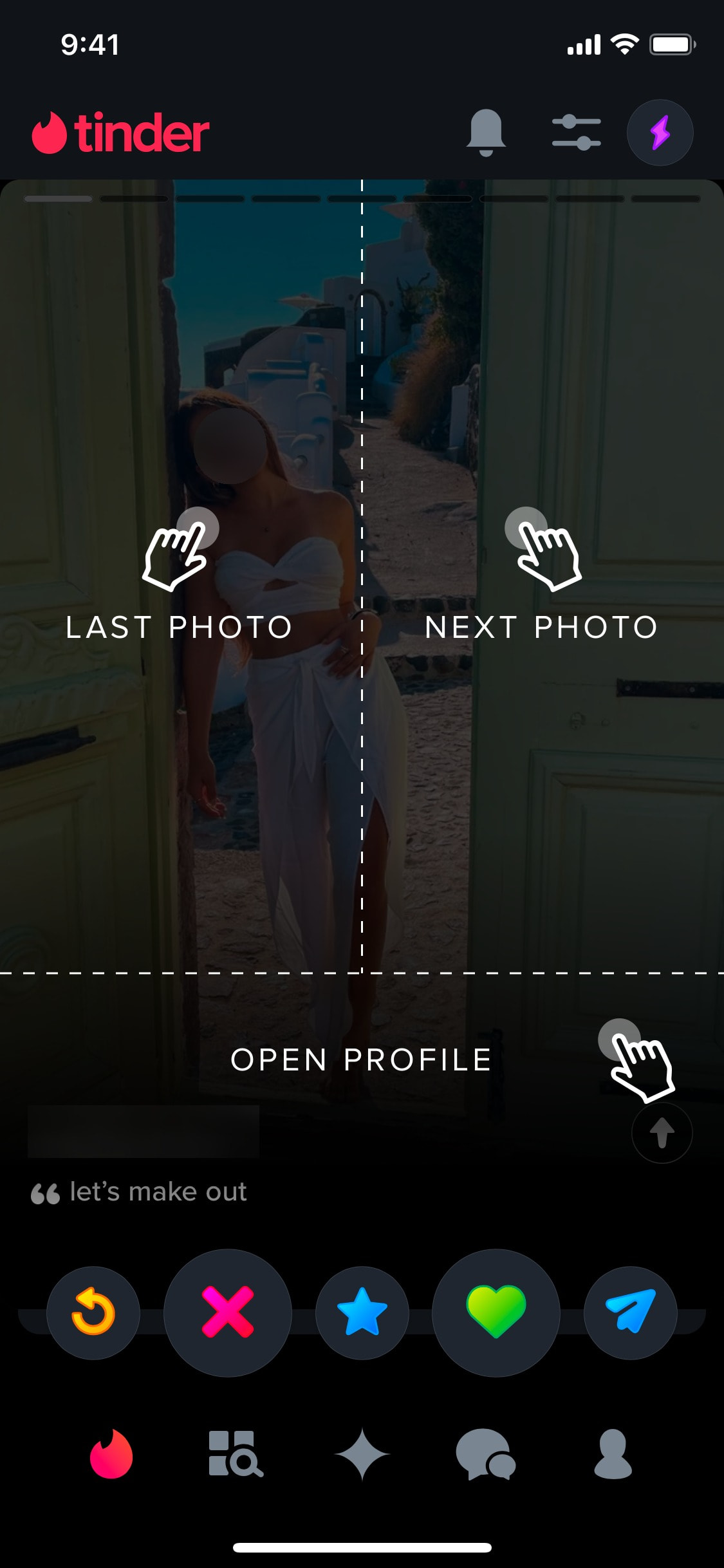Tinder iOS screen 136