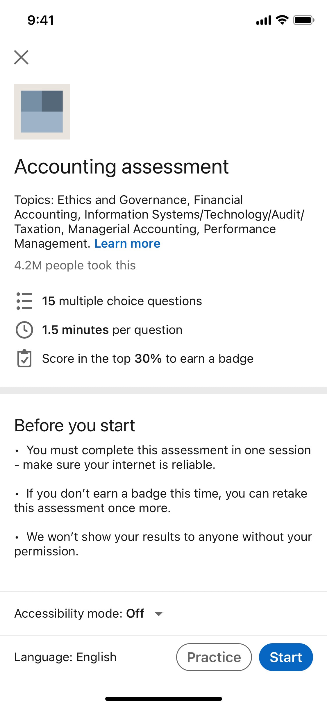 LinkedIn iOS screen 195
