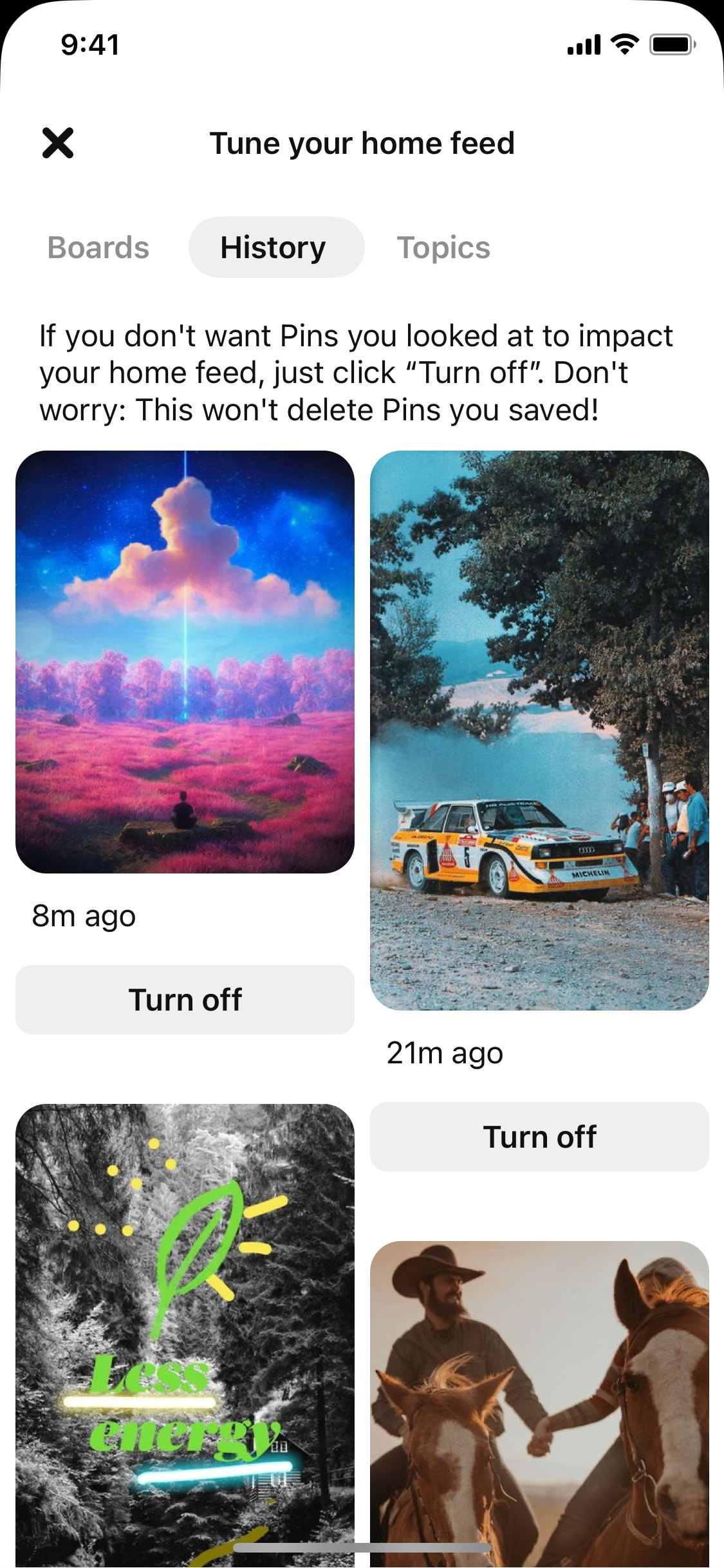 Pinterest iOS screen 192