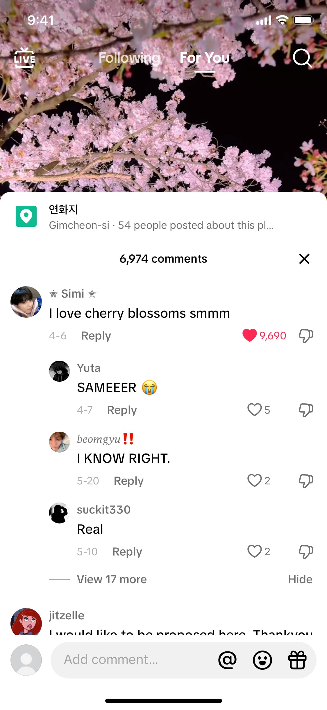 TikTok iOS screen 872