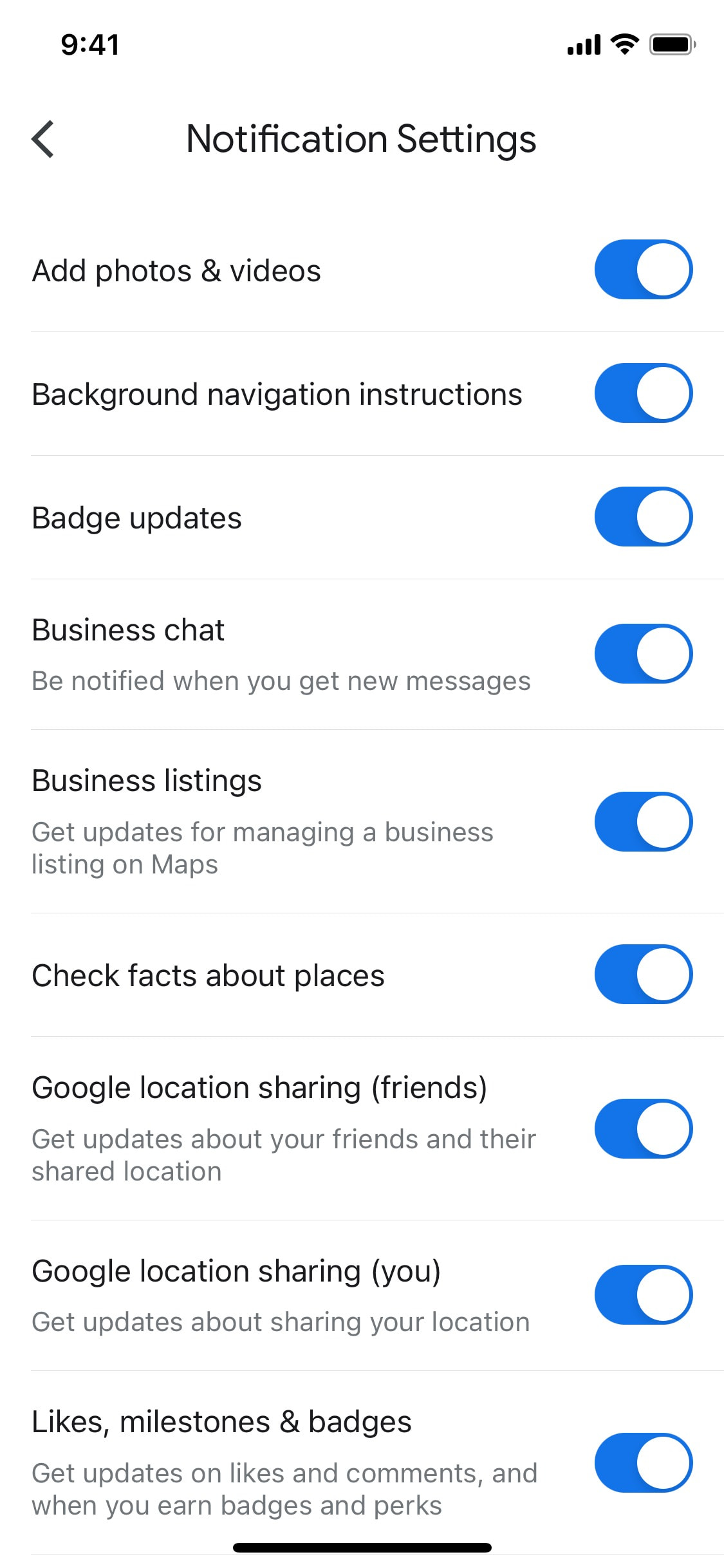 Google Maps iOS screen 207