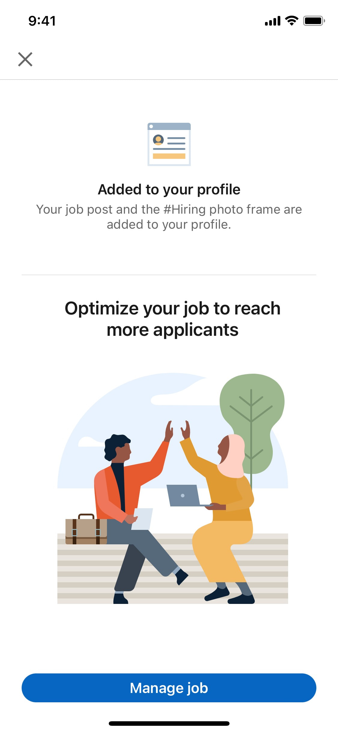 LinkedIn iOS screen 44