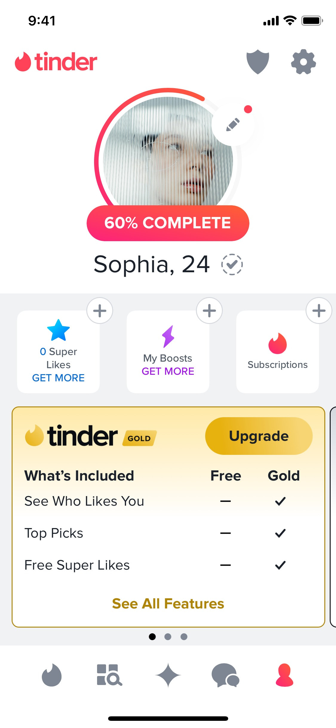 Tinder iOS screen 59