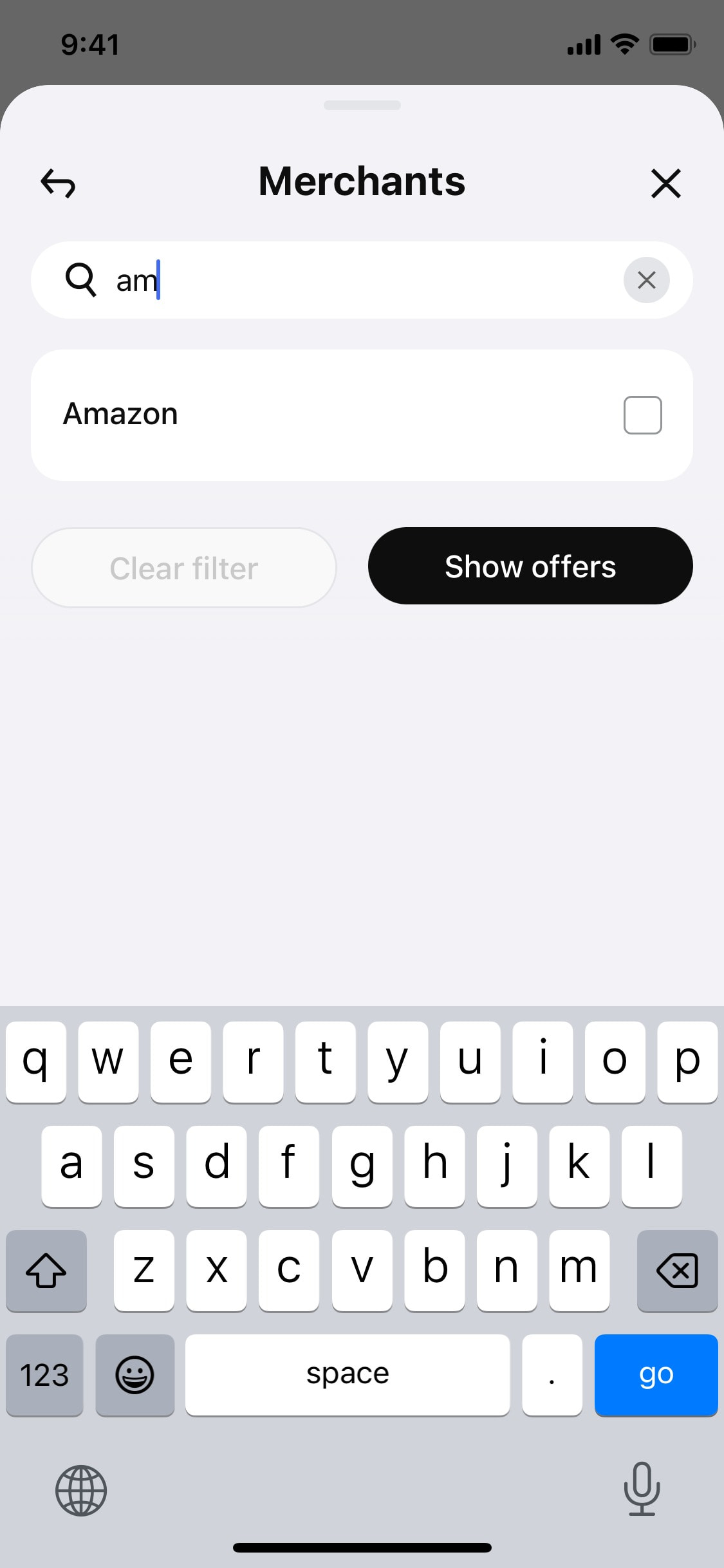 Klarna iOS screen 239