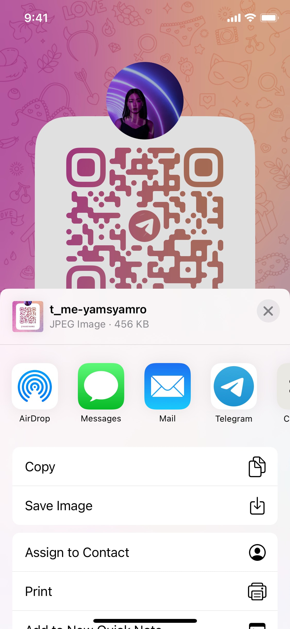 Telegram iOS screen 111