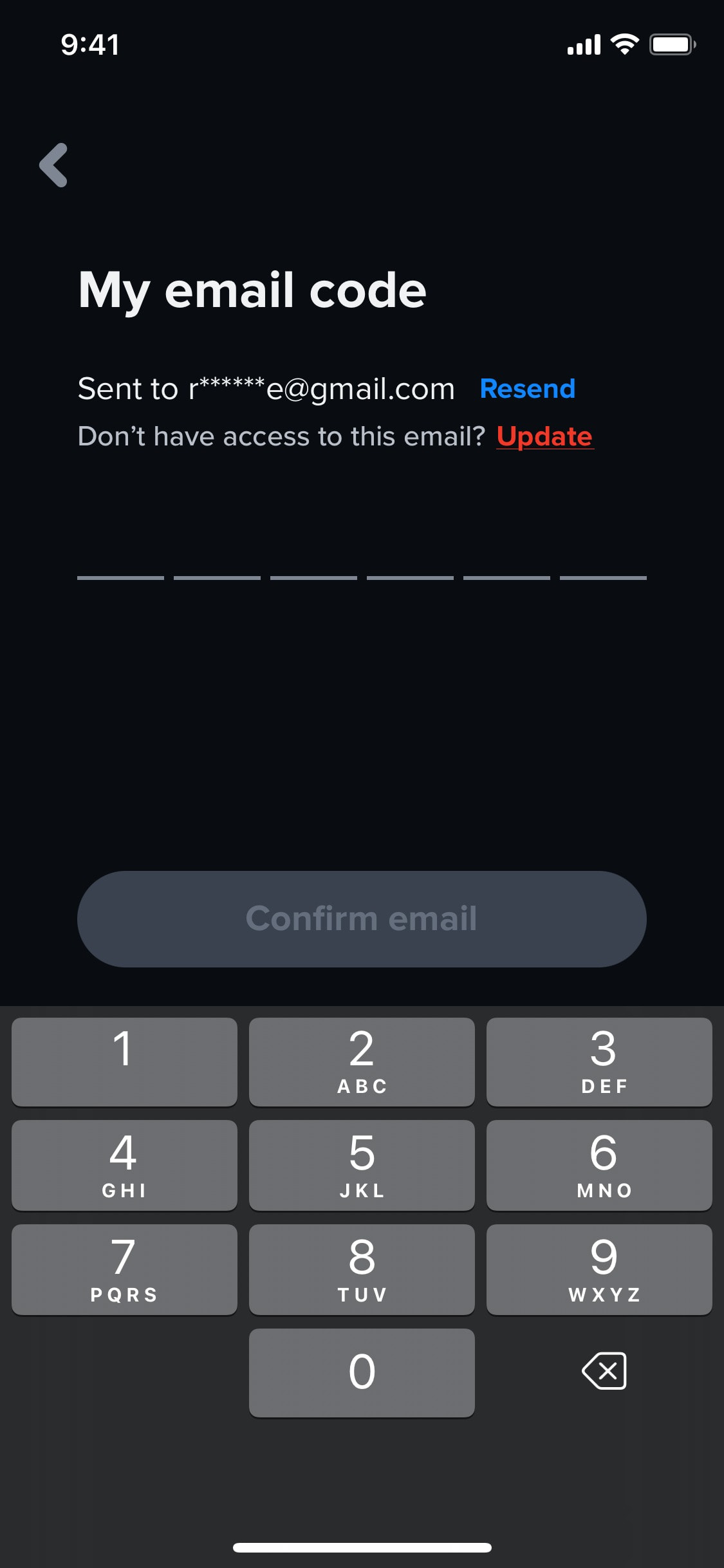 Tinder iOS screen 171