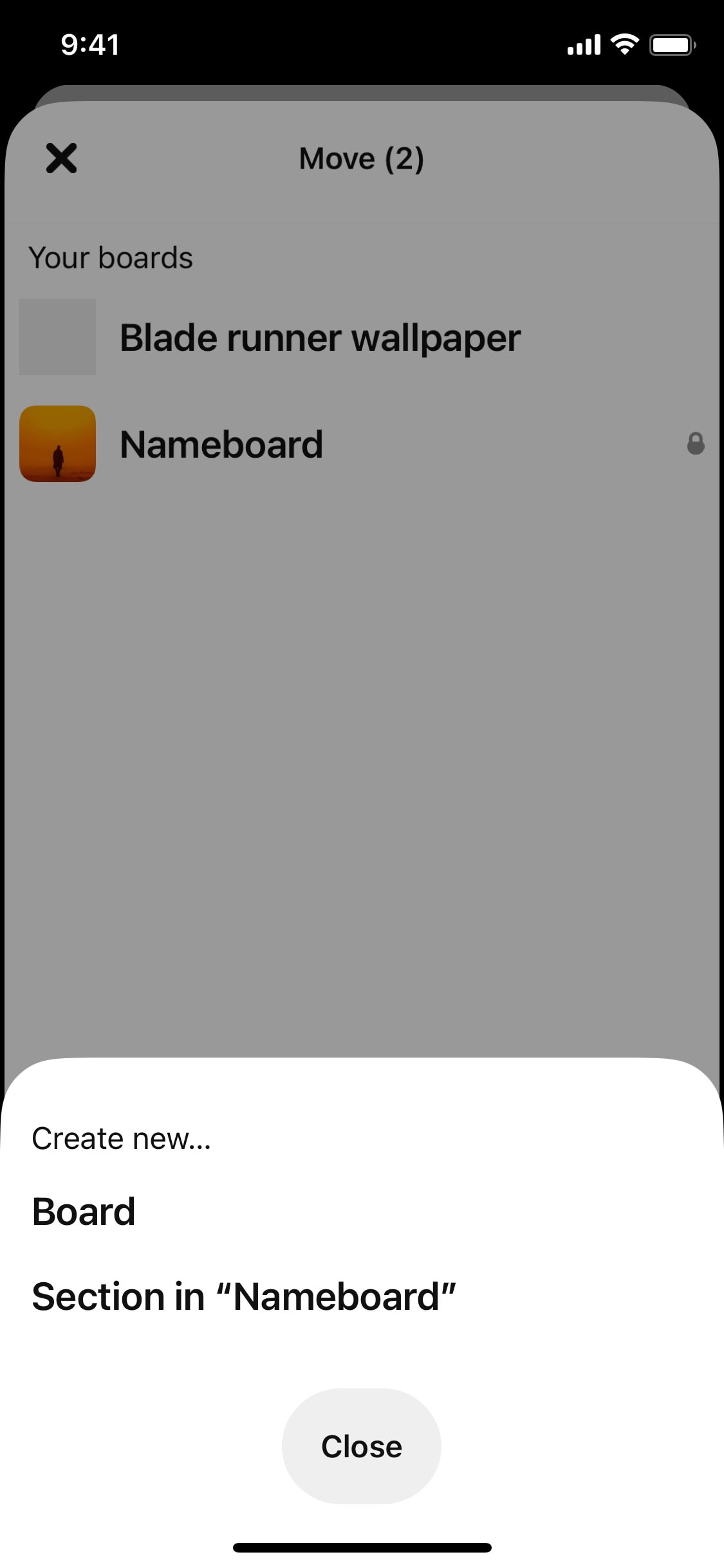 Pinterest iOS screen 267