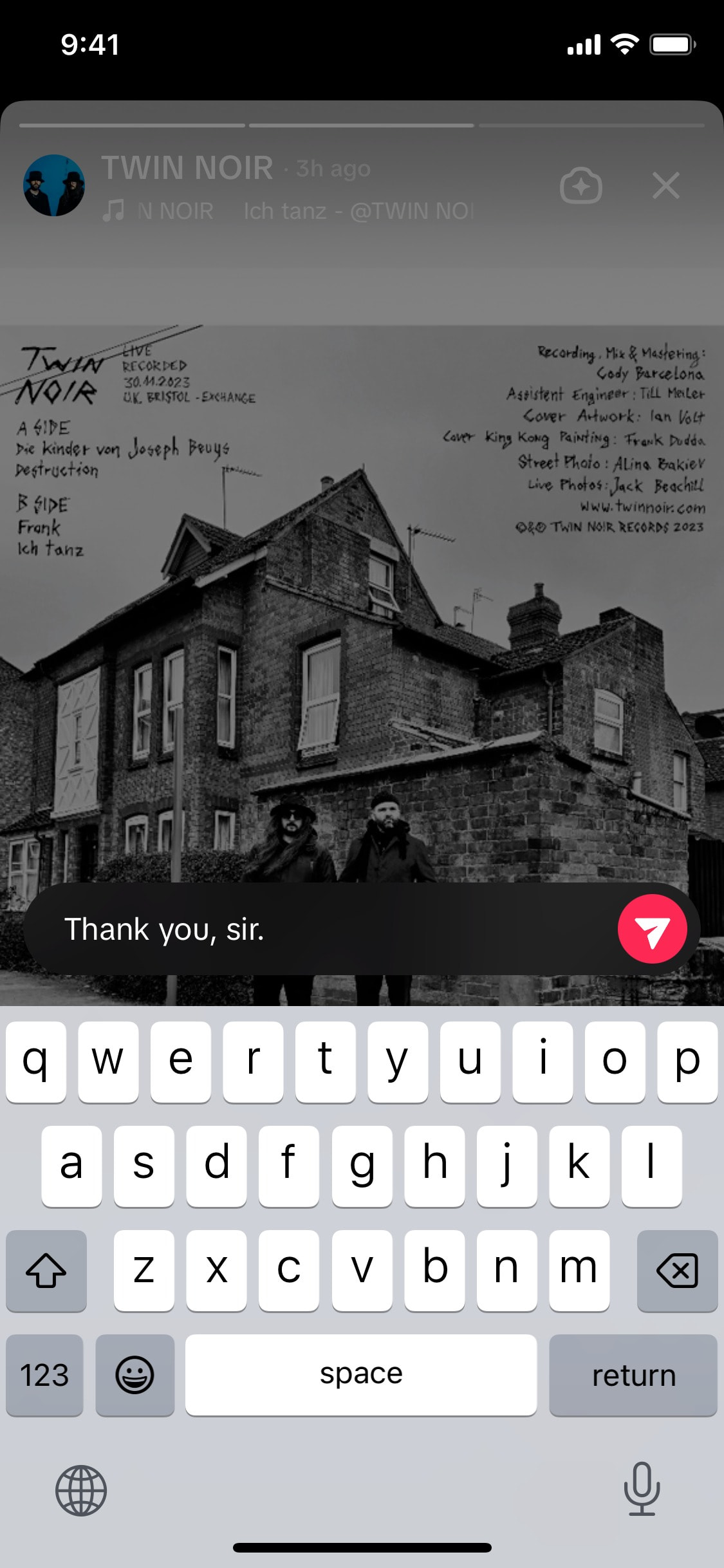 TikTok iOS screen 822