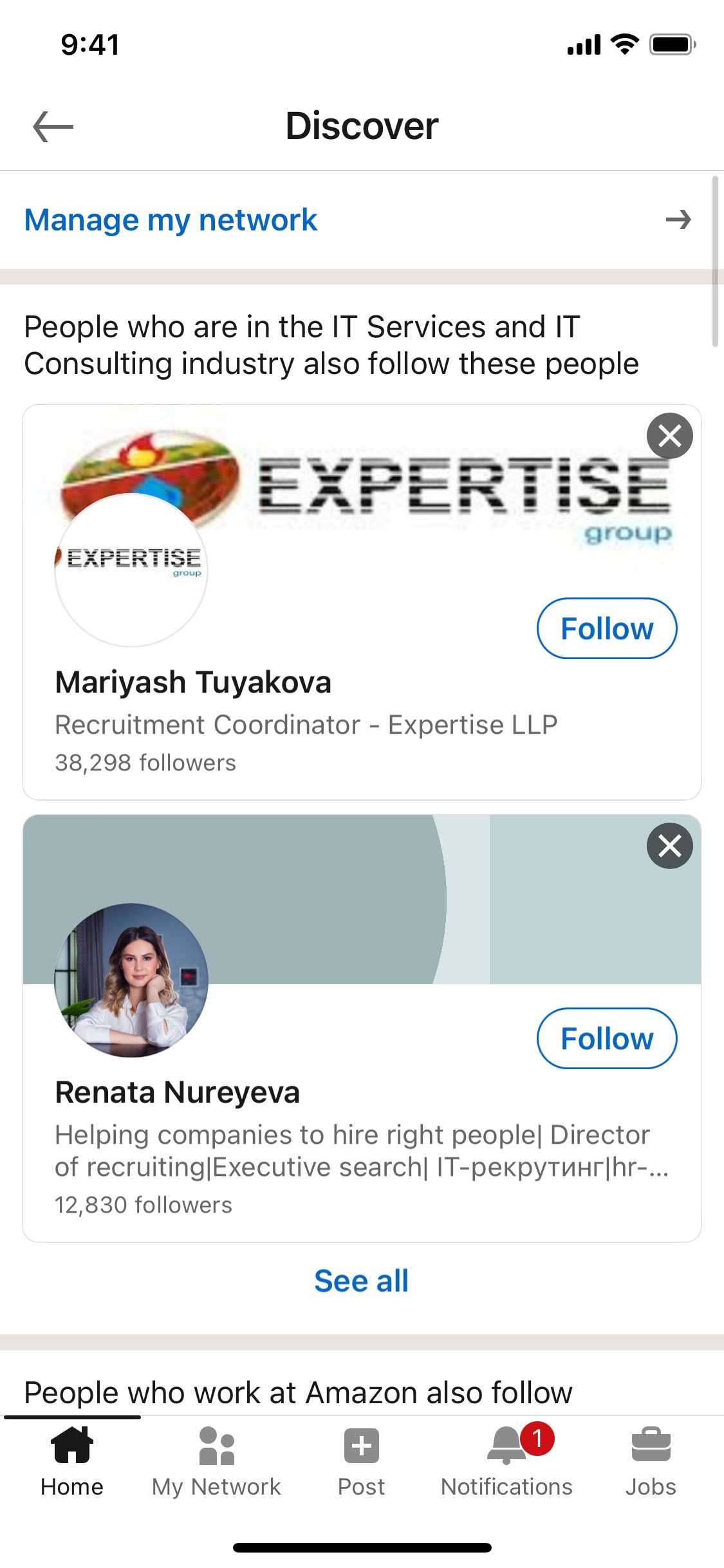LinkedIn iOS screen 510