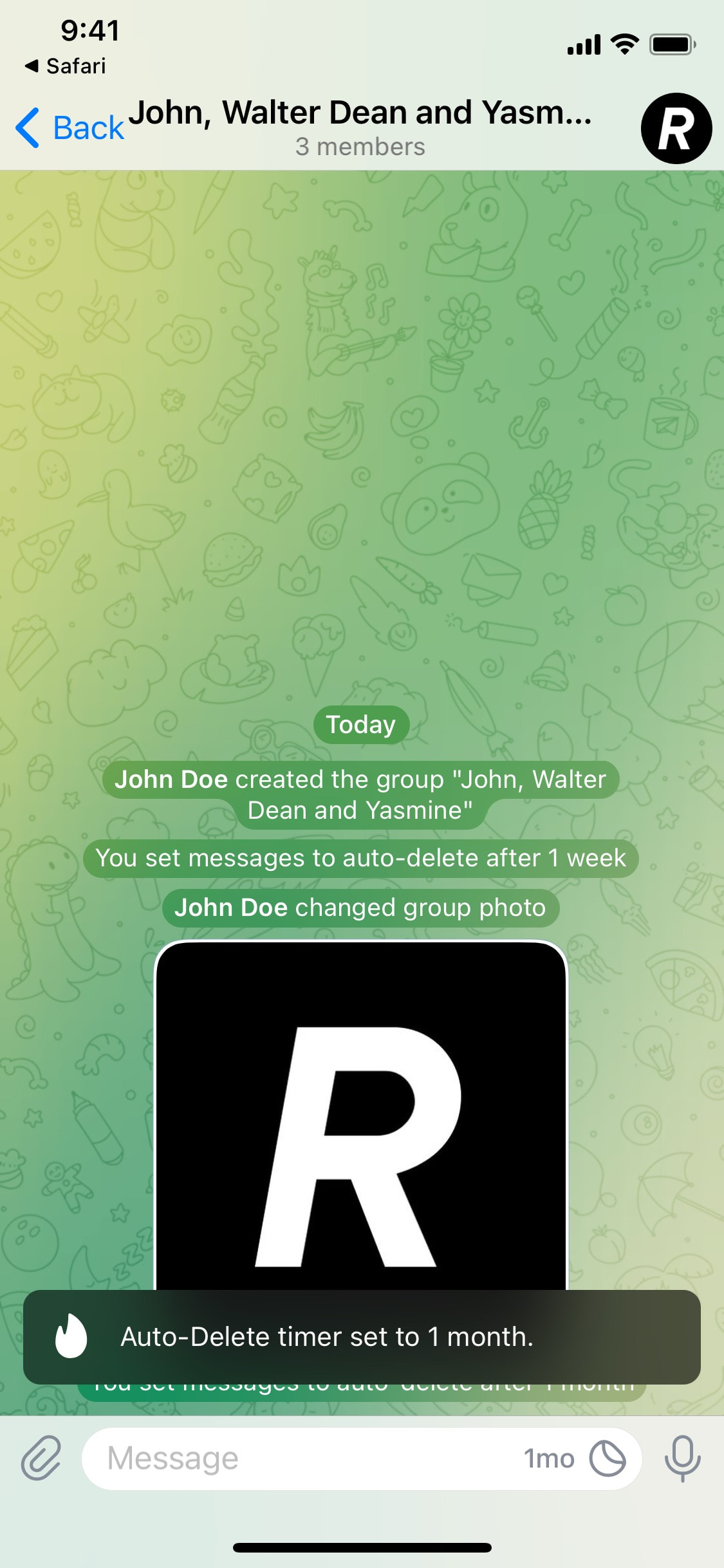Telegram iOS screen 857
