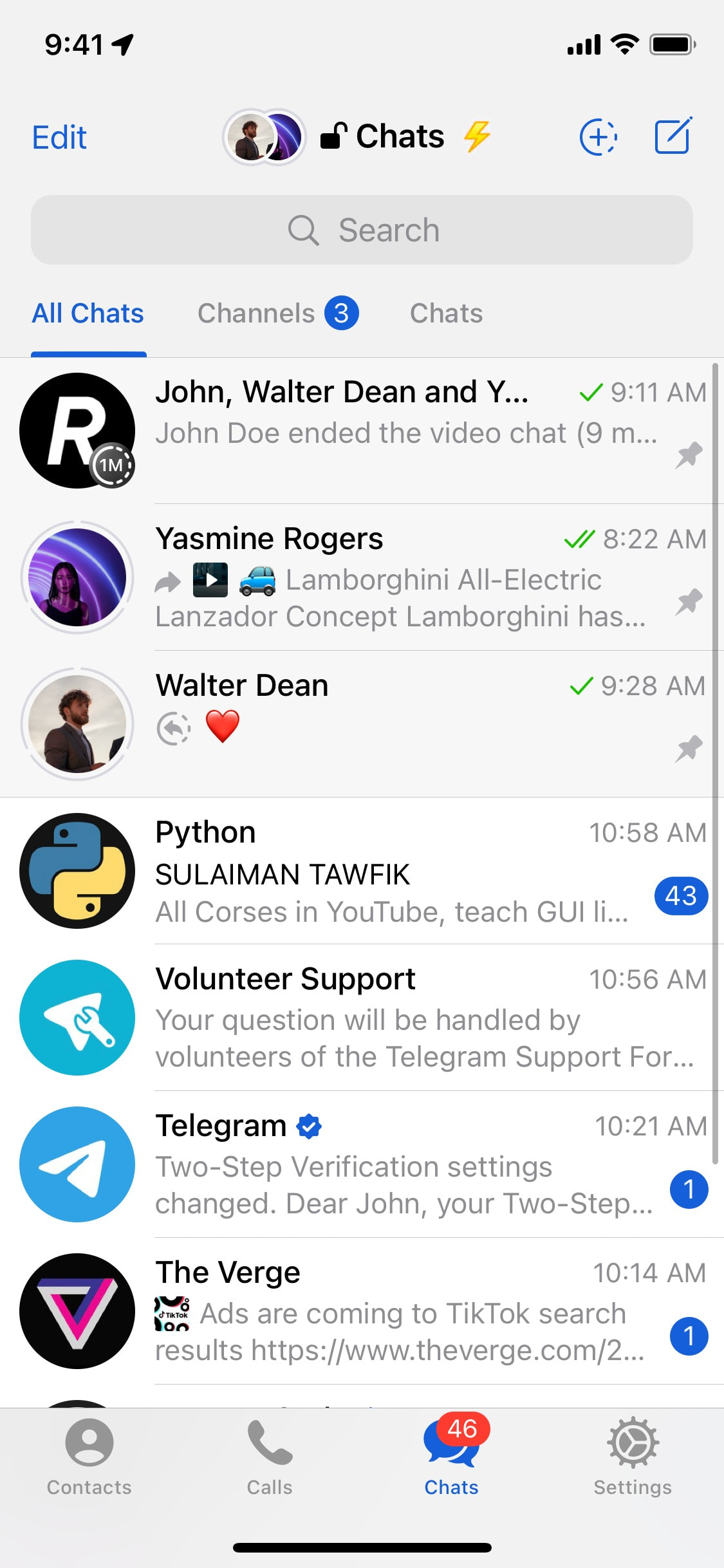 Telegram iOS screen 793