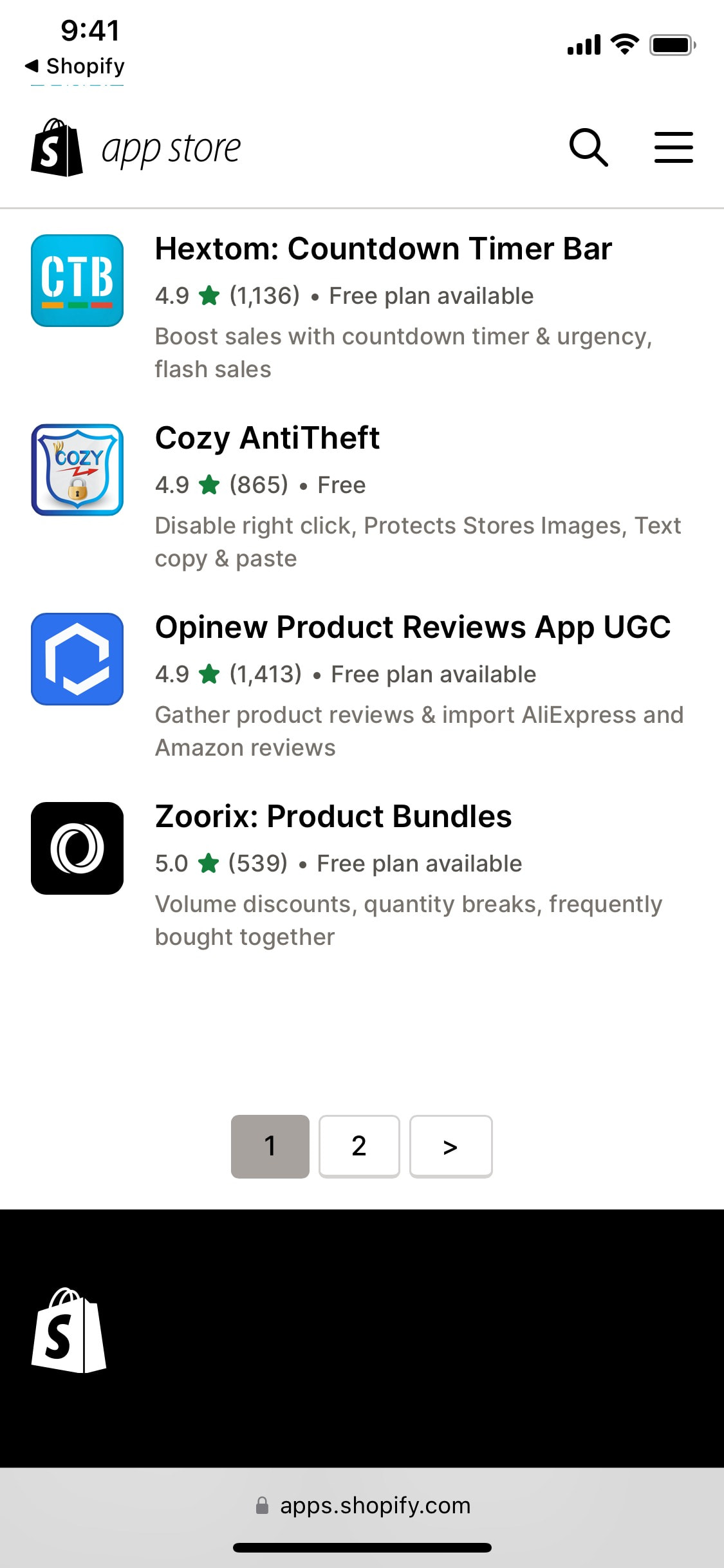 Shopify iOS screen 589