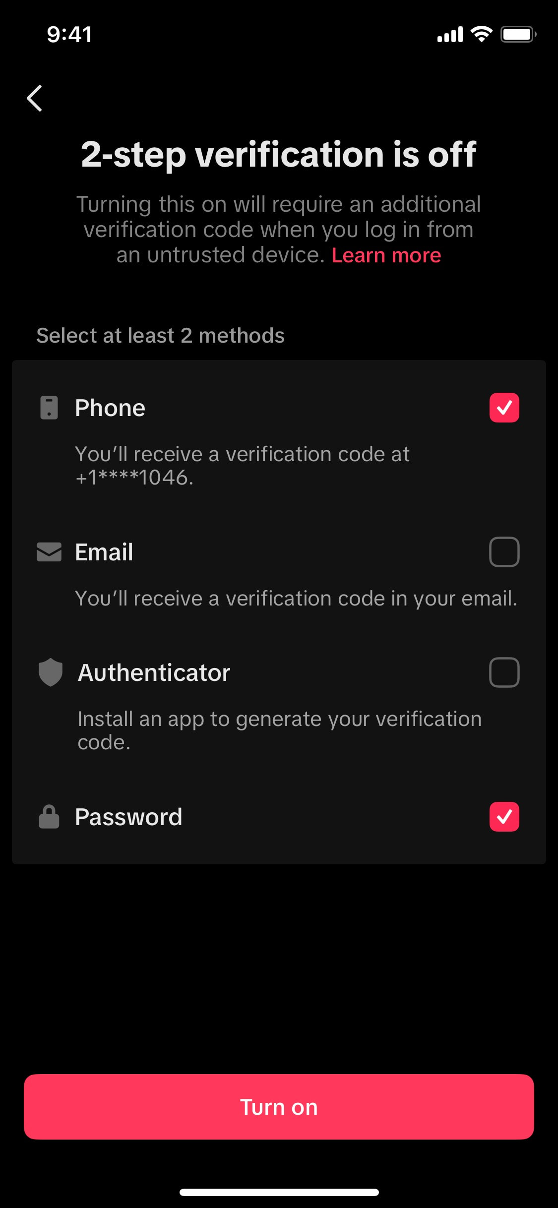 TikTok iOS screen 314
